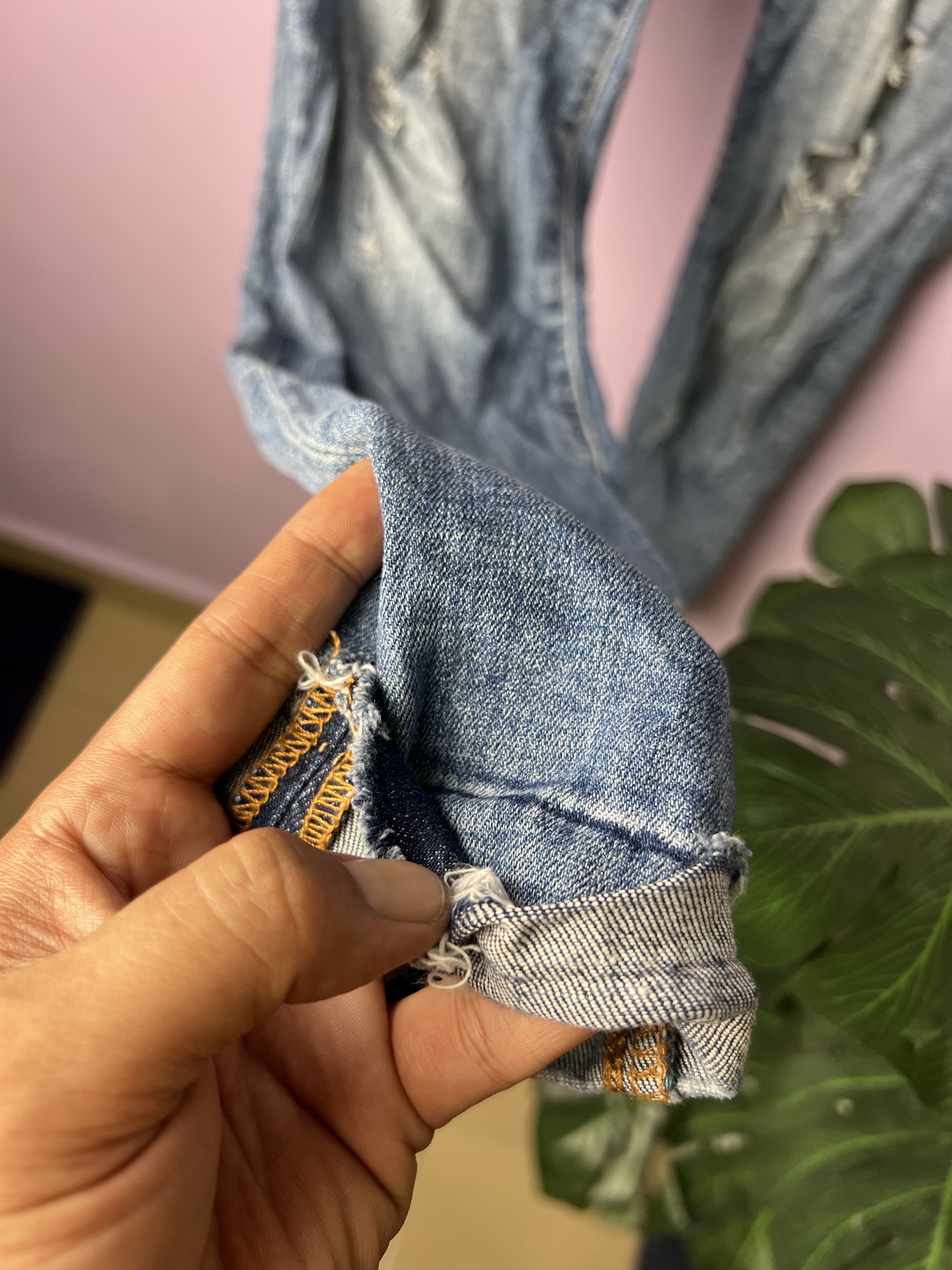 Bershka 🔥Vintage Stretchable Bershka Distressed Denim Size 27" / US 4 / IT 40 - 11 Thumbnail