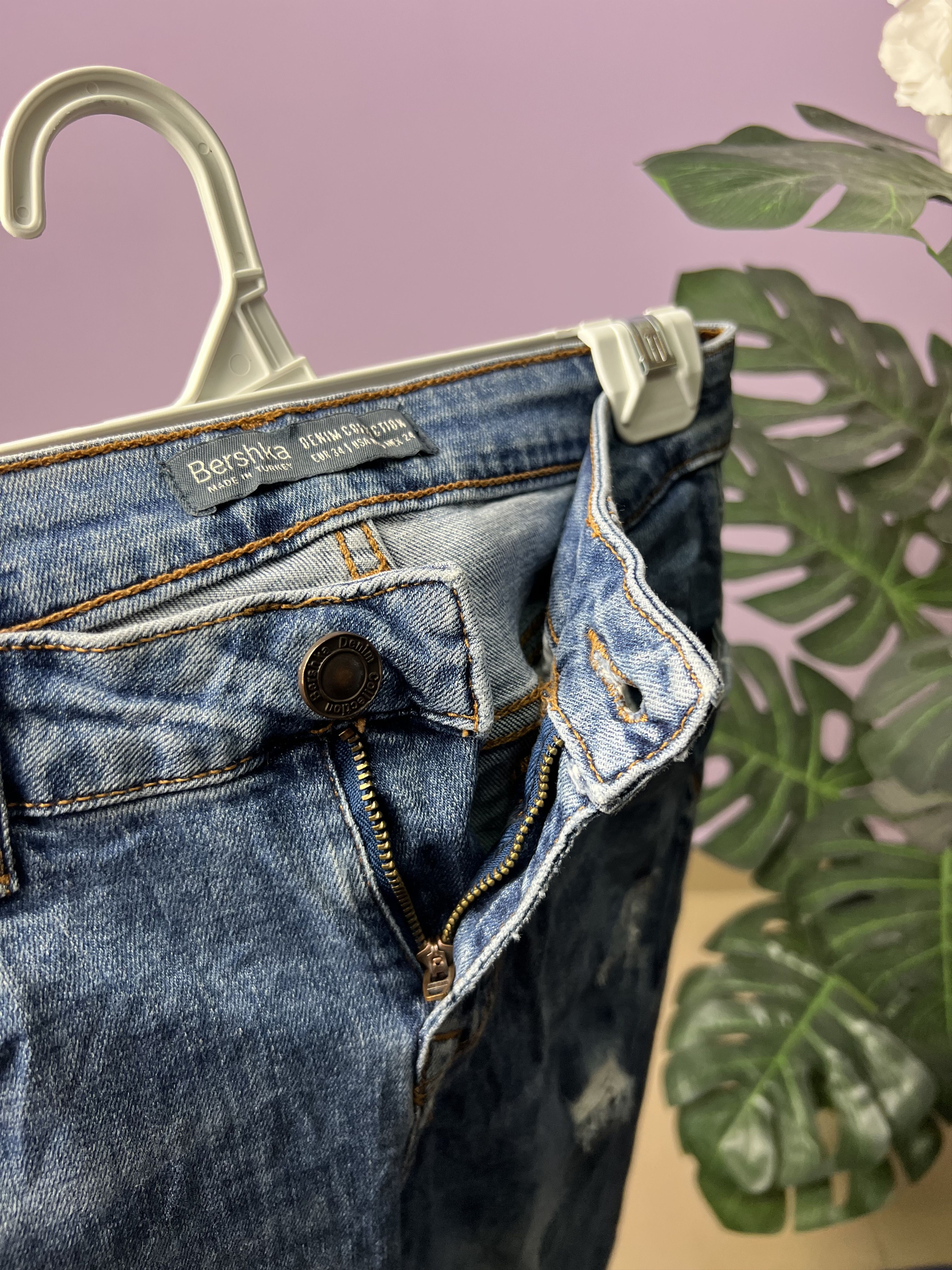 Bershka 🔥Vintage Stretchable Bershka Distressed Denim Size 27" / US 4 / IT 40 - 16 Thumbnail