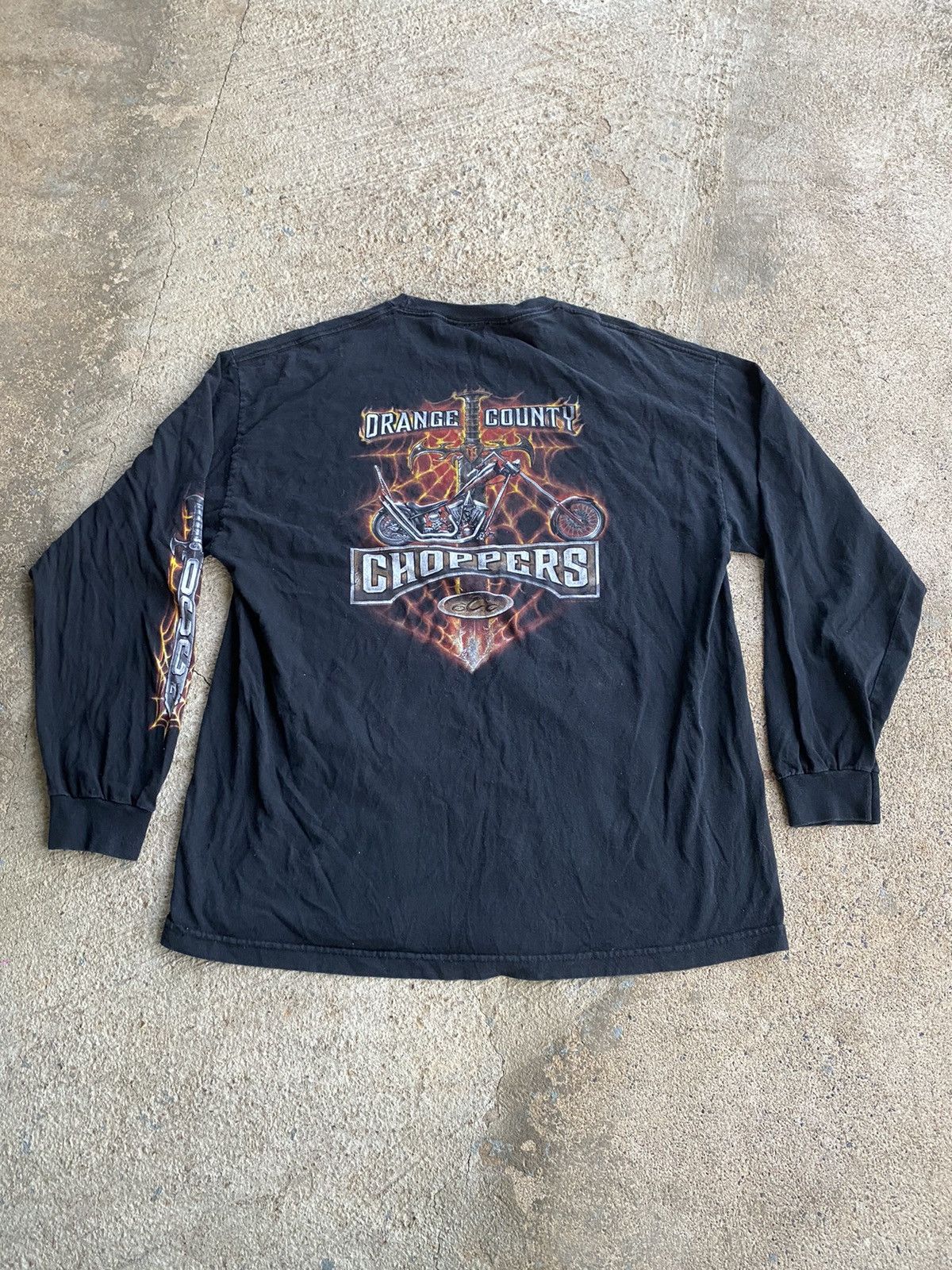 Harley Davidson × Vintage Vintage Y2K Orange County Choppers Longsleeve Shirt Size US L / EU 52-54 / 3 - 1 Thumbnail