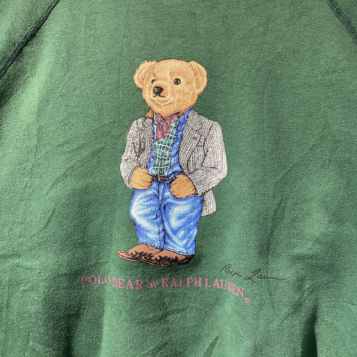Polo Ralph Lauren × Vintage VINTAGE RARE‼️Polo Bear By Ralph Lauren Sweatshirts Size US M / EU 48-50 / 2 - 3 Thumbnail