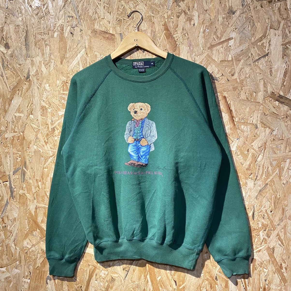 Polo Ralph Lauren × Vintage VINTAGE RARE‼️Polo Bear By Ralph Lauren Sweatshirts Size US M / EU 48-50 / 2 - 1 Thumbnail