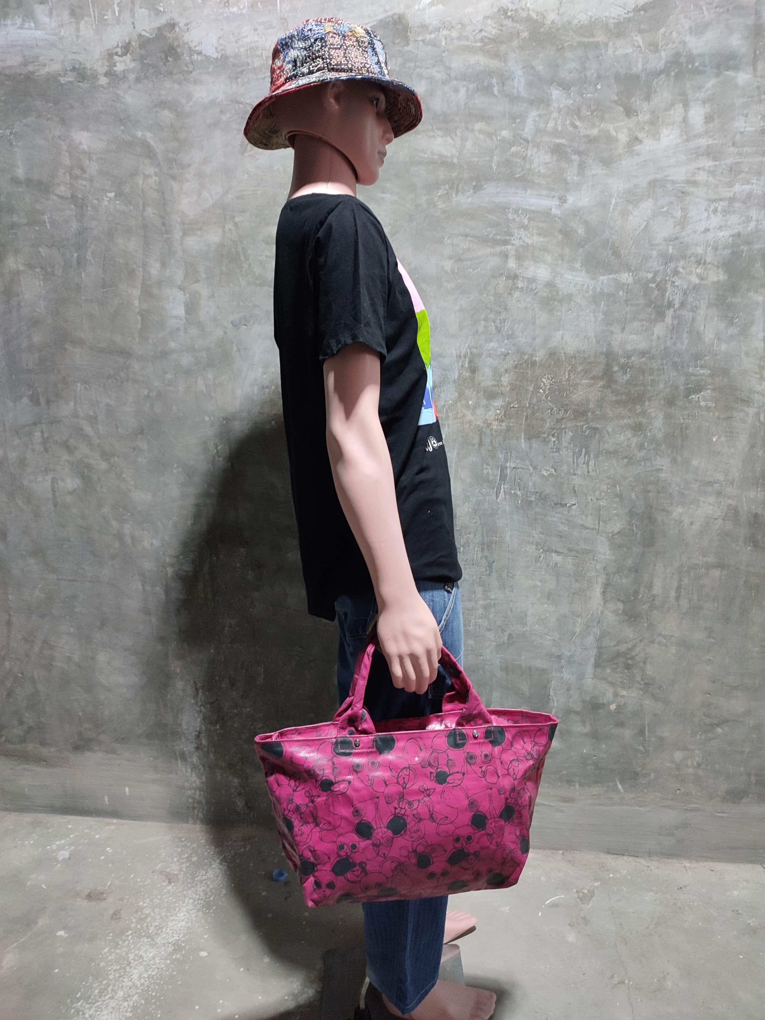 Marc Jacobs × Marc by Marc Jacobs Marc By Marc Jacob Fullprint Pink Mouse Cartoon Tote bag Size ONE SIZE - 4 Thumbnail