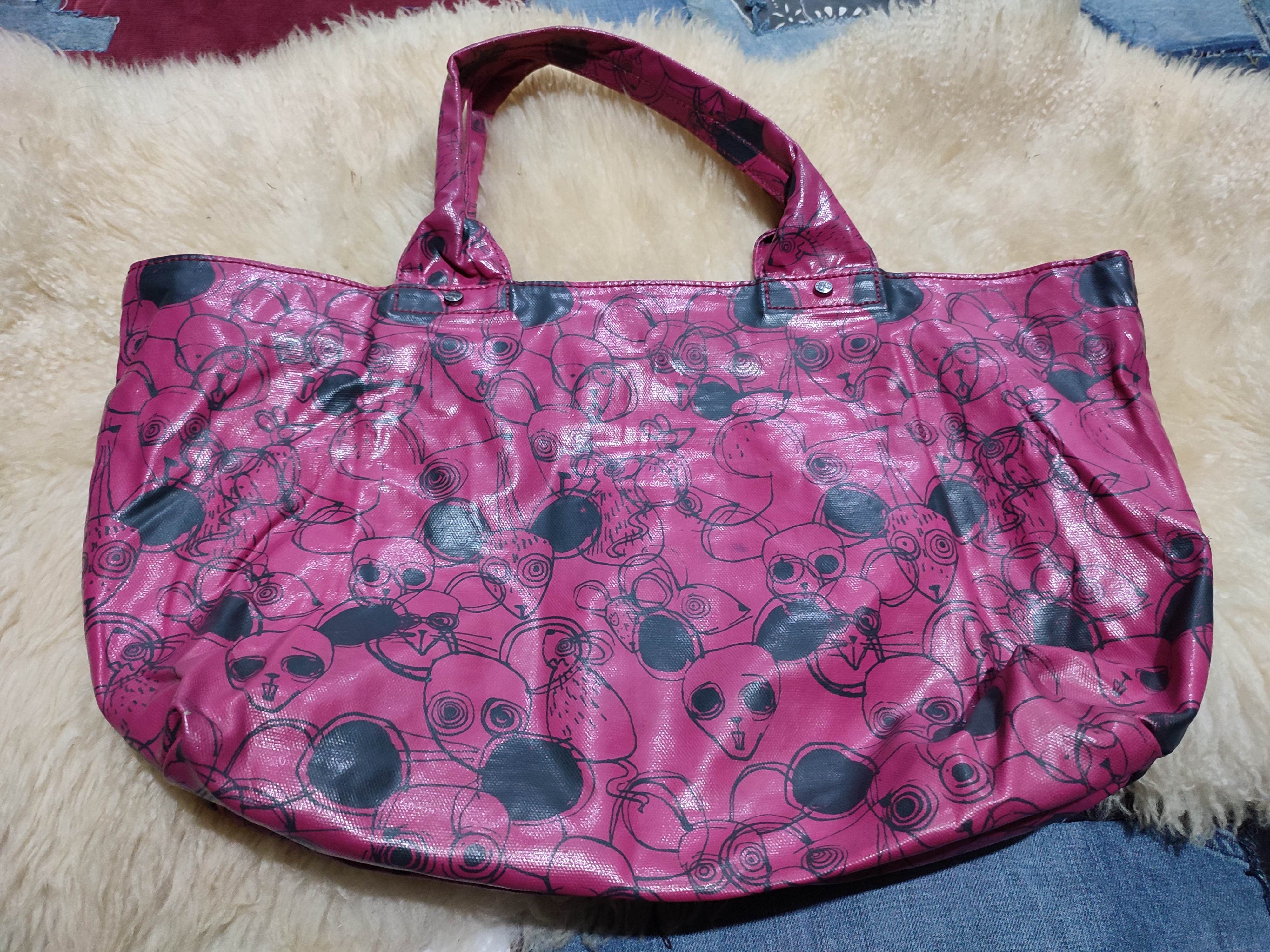 Marc Jacobs × Marc by Marc Jacobs Marc By Marc Jacob Fullprint Pink Mouse Cartoon Tote bag Size ONE SIZE - 10 Thumbnail
