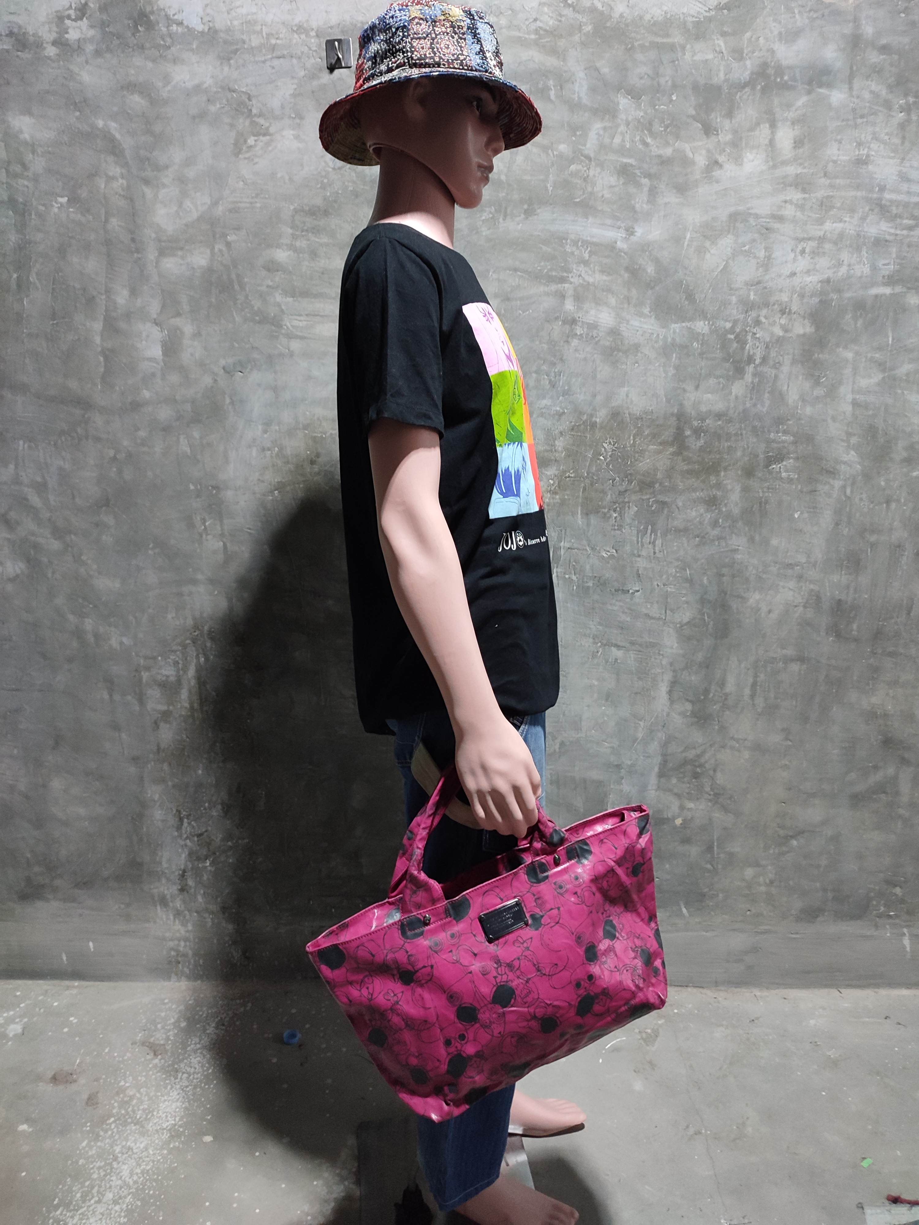 Marc Jacobs × Marc by Marc Jacobs Marc By Marc Jacob Fullprint Pink Mouse Cartoon Tote bag Size ONE SIZE - 1 Thumbnail