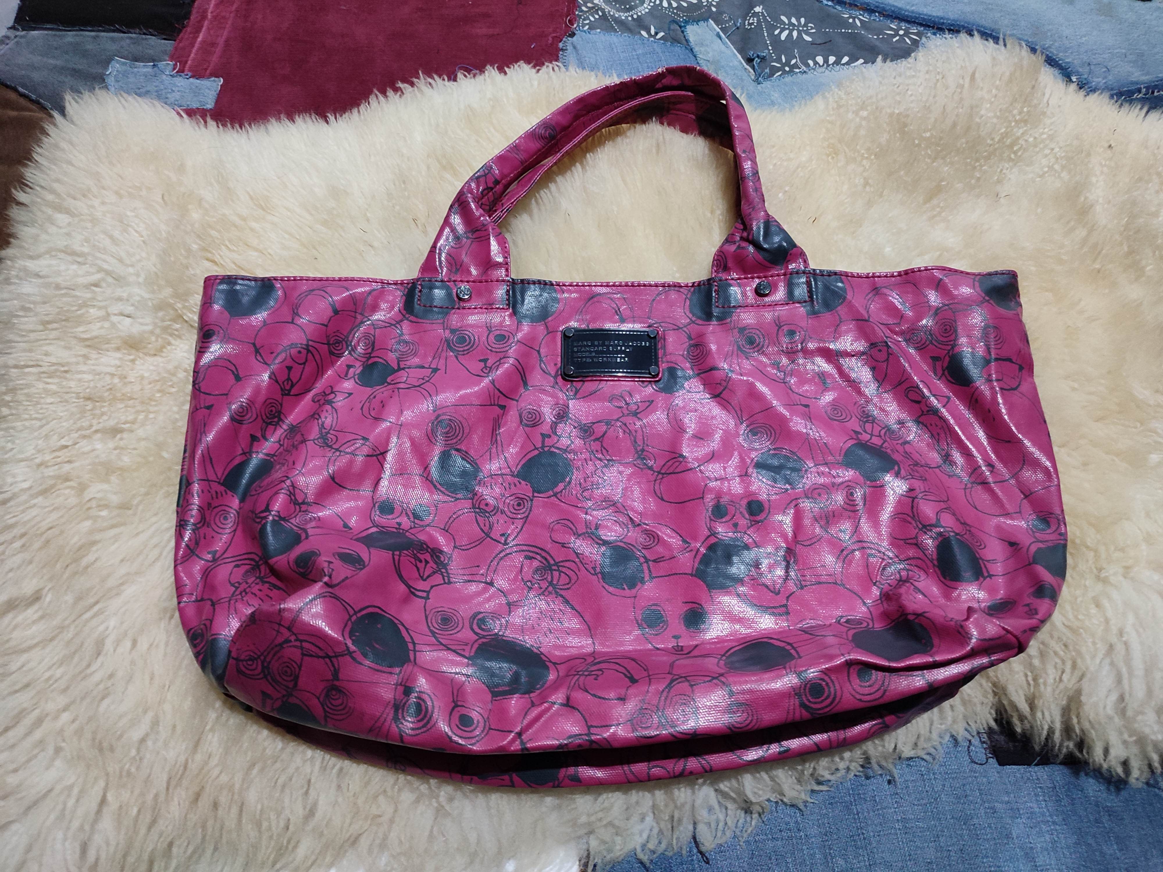 Marc Jacobs × Marc by Marc Jacobs Marc By Marc Jacob Fullprint Pink Mouse Cartoon Tote bag Size ONE SIZE - 7 Thumbnail