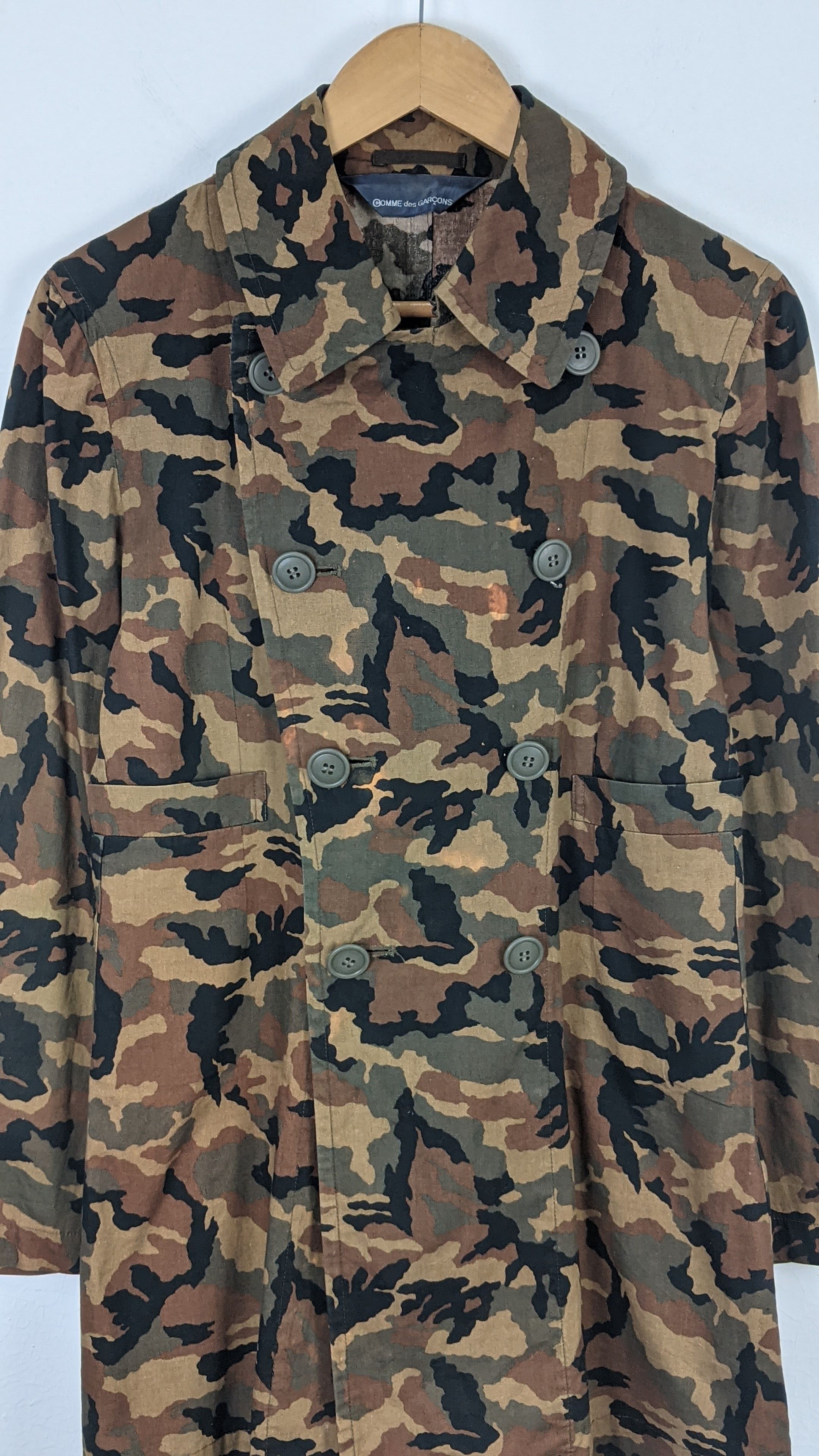 Comme des Garcons Comme des Garcons CDG Camo Long Coat Jacket Size US S / EU 44-46 / 1 - 3 Thumbnail