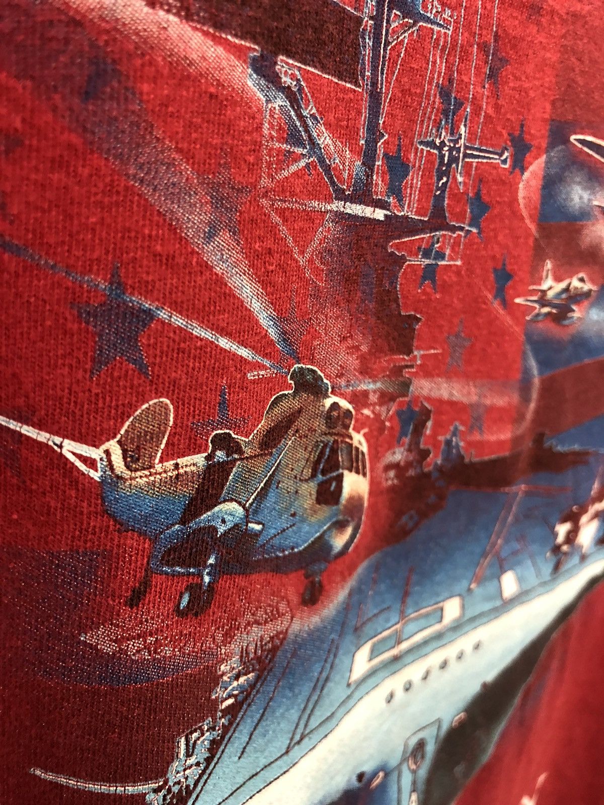 Delta × Vintage Vintage USS YORKTOWN very nice printed tees Size US L / EU 52-54 / 3 - 8 Thumbnail