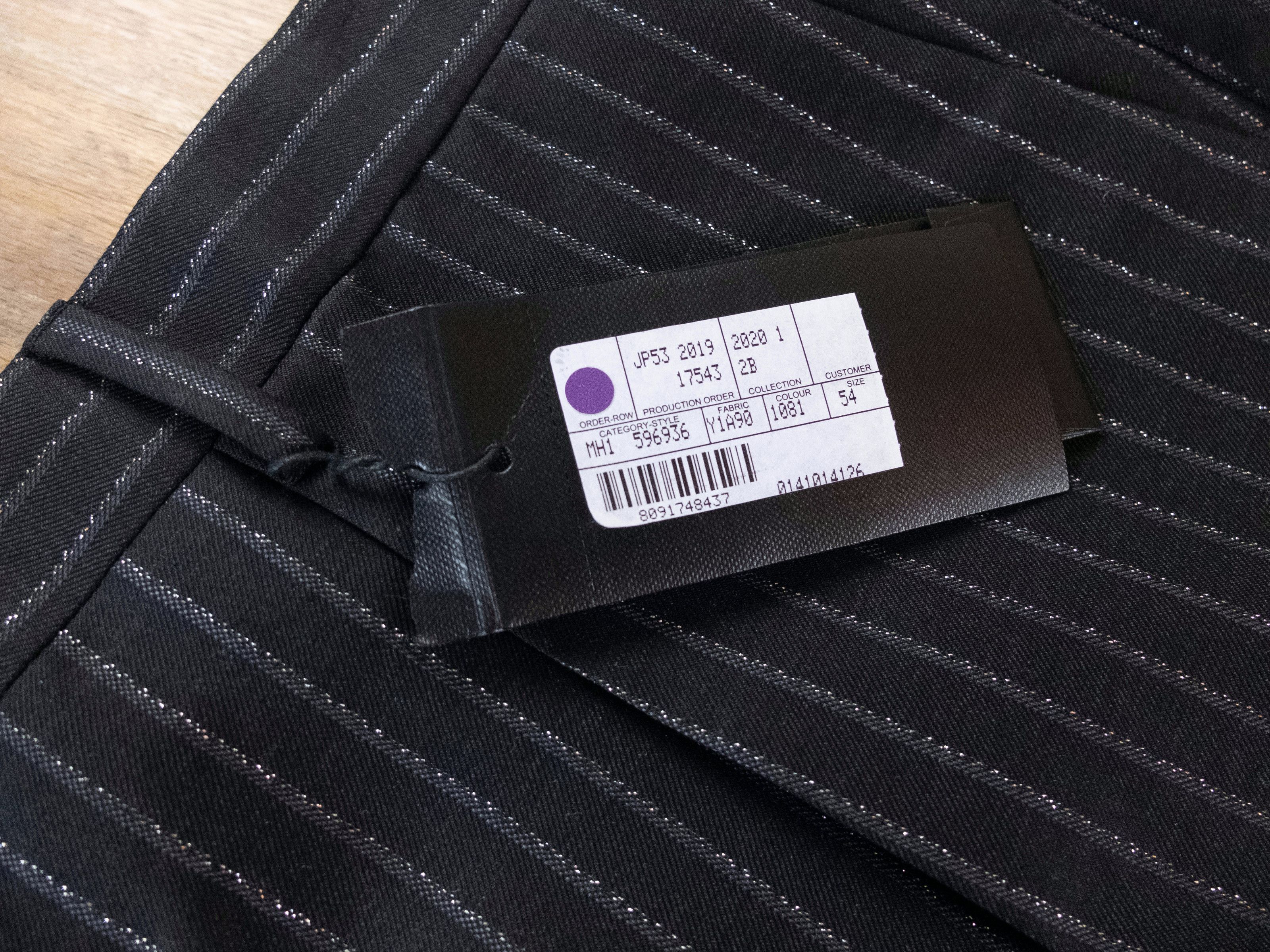 Saint Laurent Paris SAINT LAURENT black wool silver stripe pants trousers 38 q Size US 38 / EU 54 - 5 Thumbnail