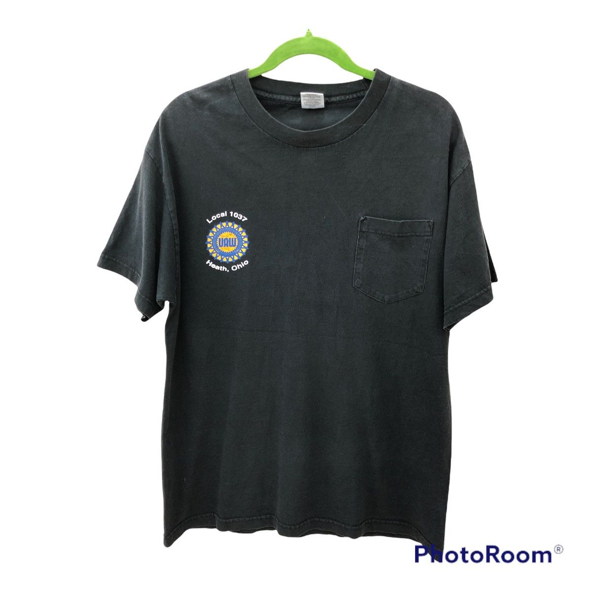 Vintage Vtg UAW UNION PEOPLE America Needs Them single pocket tees Size US L / EU 52-54 / 3 - 12 Thumbnail