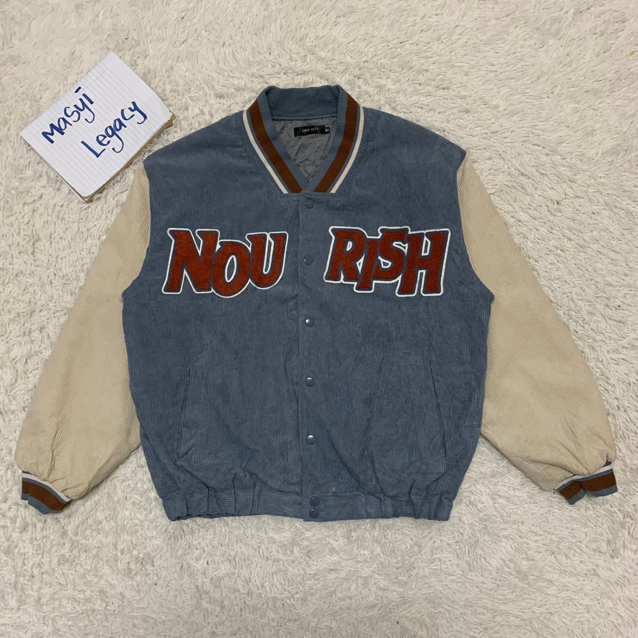 Japanese Brand Chip clip big logo varsity style jacket Size US M / EU 48-50 / 2 - 1 Thumbnail