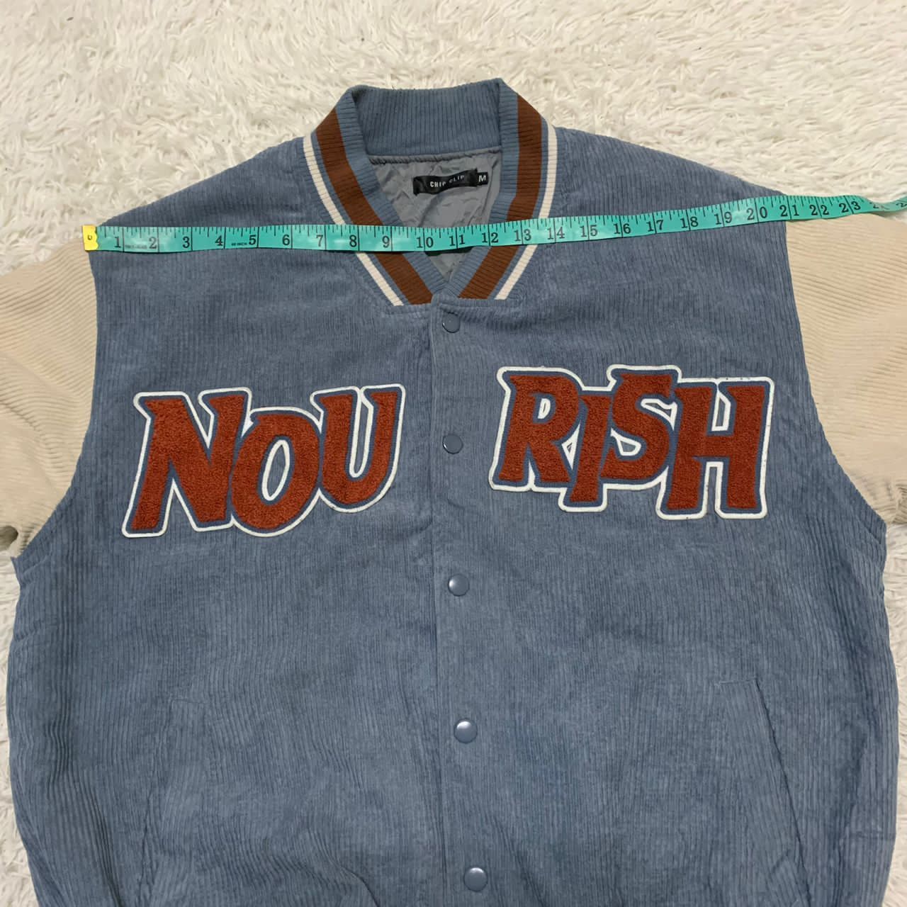 Japanese Brand Chip clip big logo varsity style jacket Size US M / EU 48-50 / 2 - 5 Thumbnail