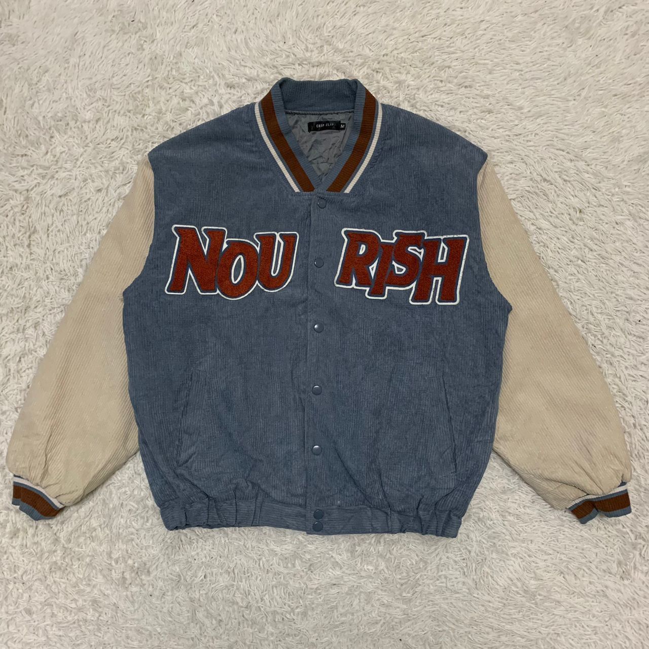 Japanese Brand Chip clip big logo varsity style jacket Size US M / EU 48-50 / 2 - 11 Thumbnail