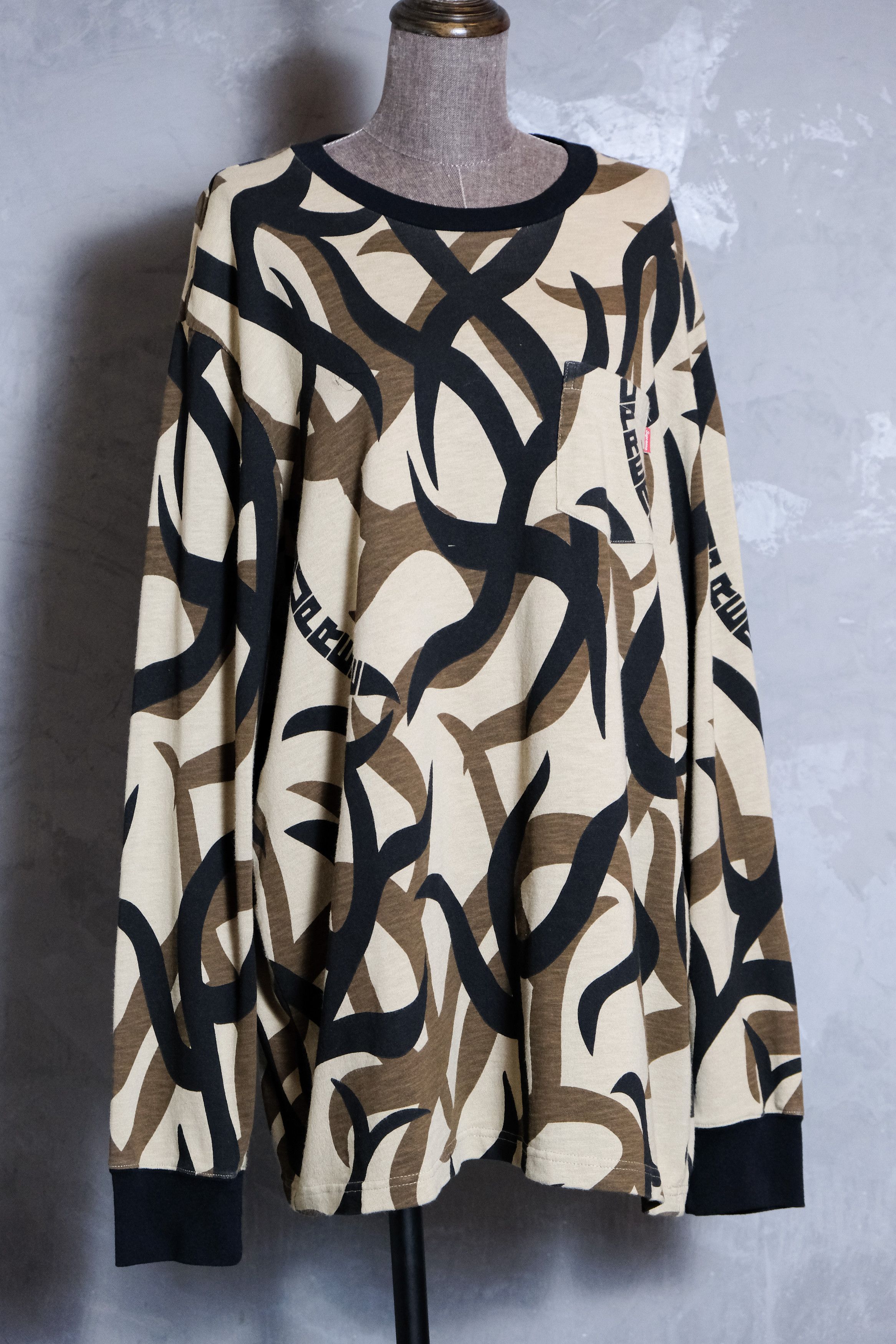 image of Supreme 19A/w Tribal Camo Pocket Tee Asat, Men's (Size XL)