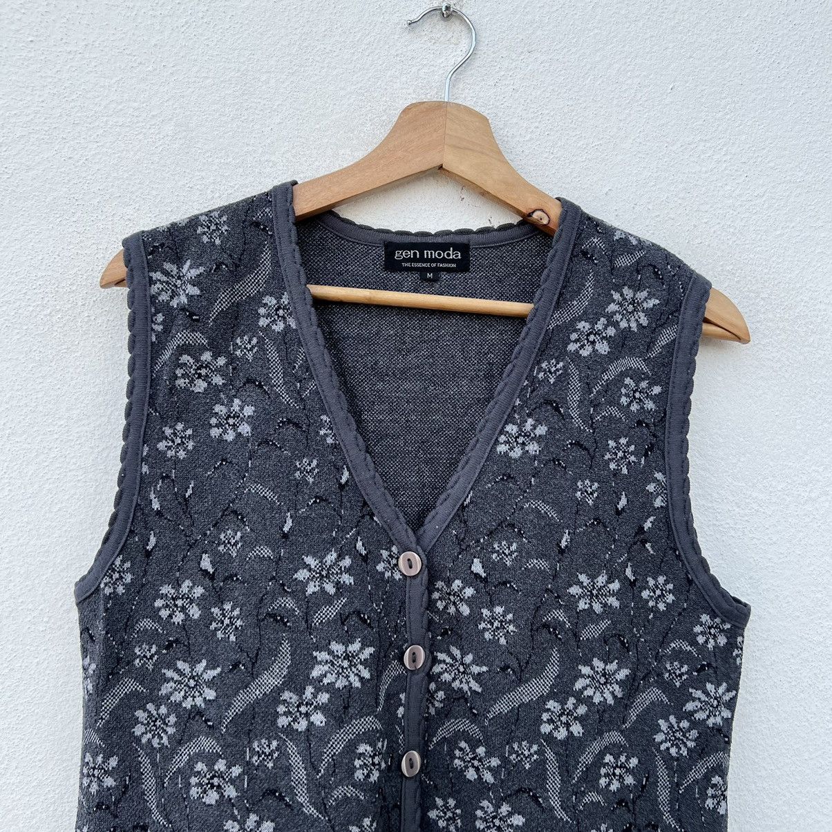 Japanese Brand RARE DESIGN FLOWER FULL PRINT GEN MODA TANK TOP VEST Size US M / EU 48-50 / 2 - 3 Thumbnail