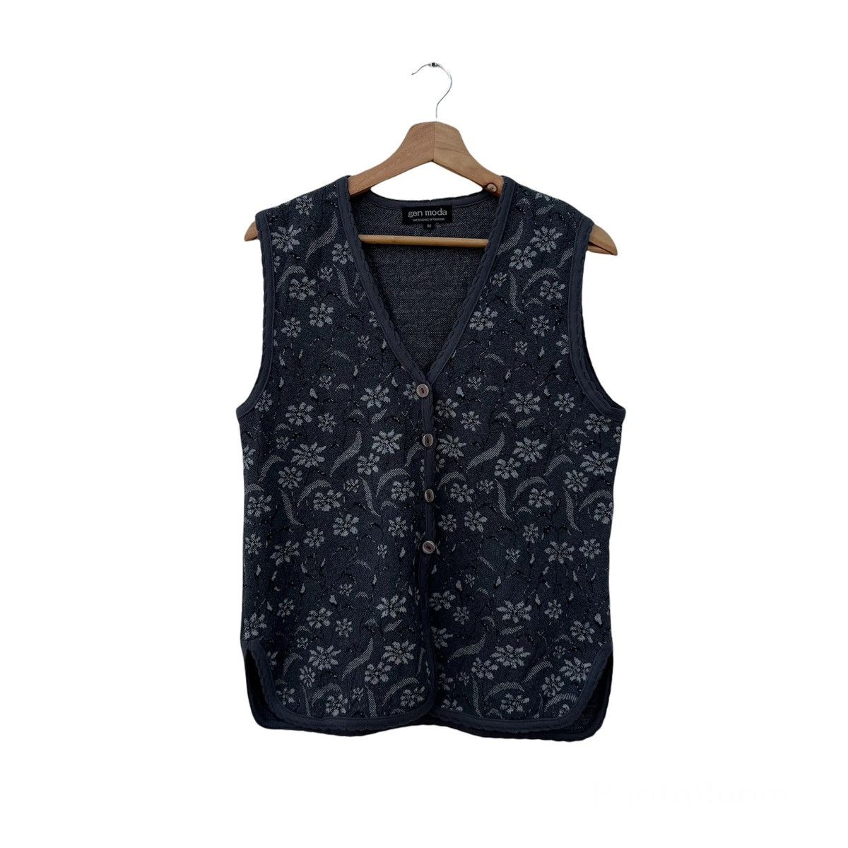 Japanese Brand RARE DESIGN FLOWER FULL PRINT GEN MODA TANK TOP VEST Size US M / EU 48-50 / 2 - 1 Thumbnail