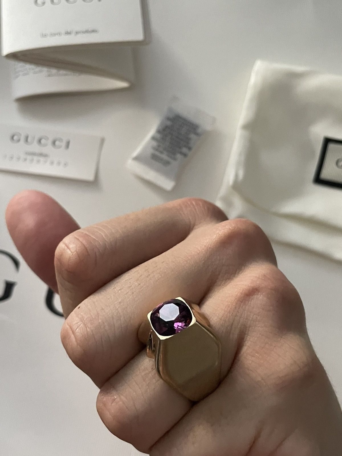 Gucci NEW Rare Limited Edition Super Runway Precious Stone Rings Size ONE SIZE - 20 Thumbnail