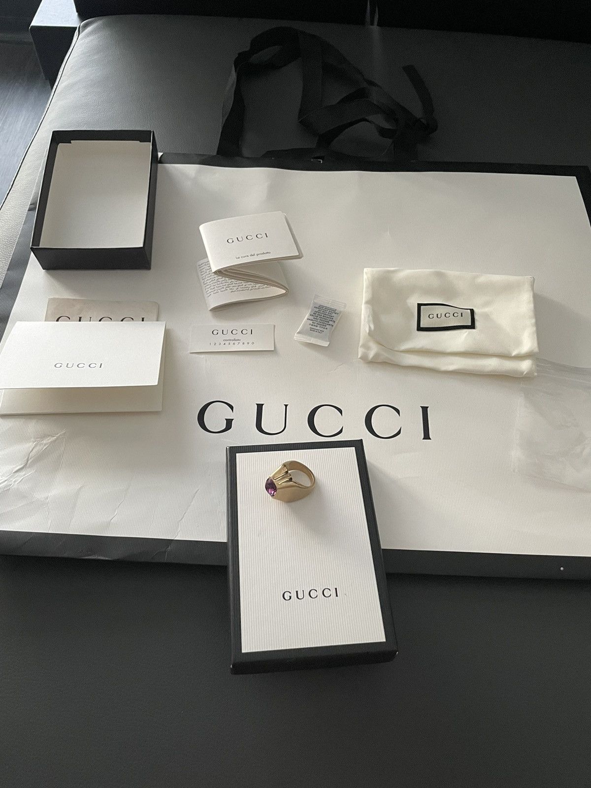 Gucci NEW Rare Limited Edition Super Runway Precious Stone Rings Size ONE SIZE - 14 Thumbnail