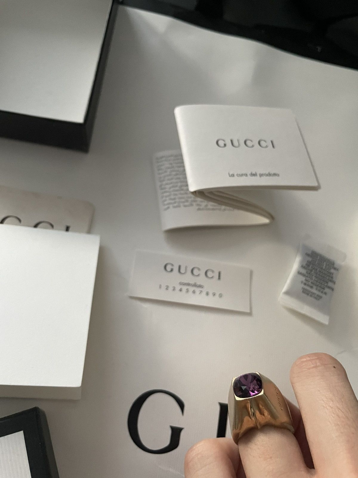Gucci NEW Rare Limited Edition Super Runway Precious Stone Rings Size ONE SIZE - 24 Thumbnail