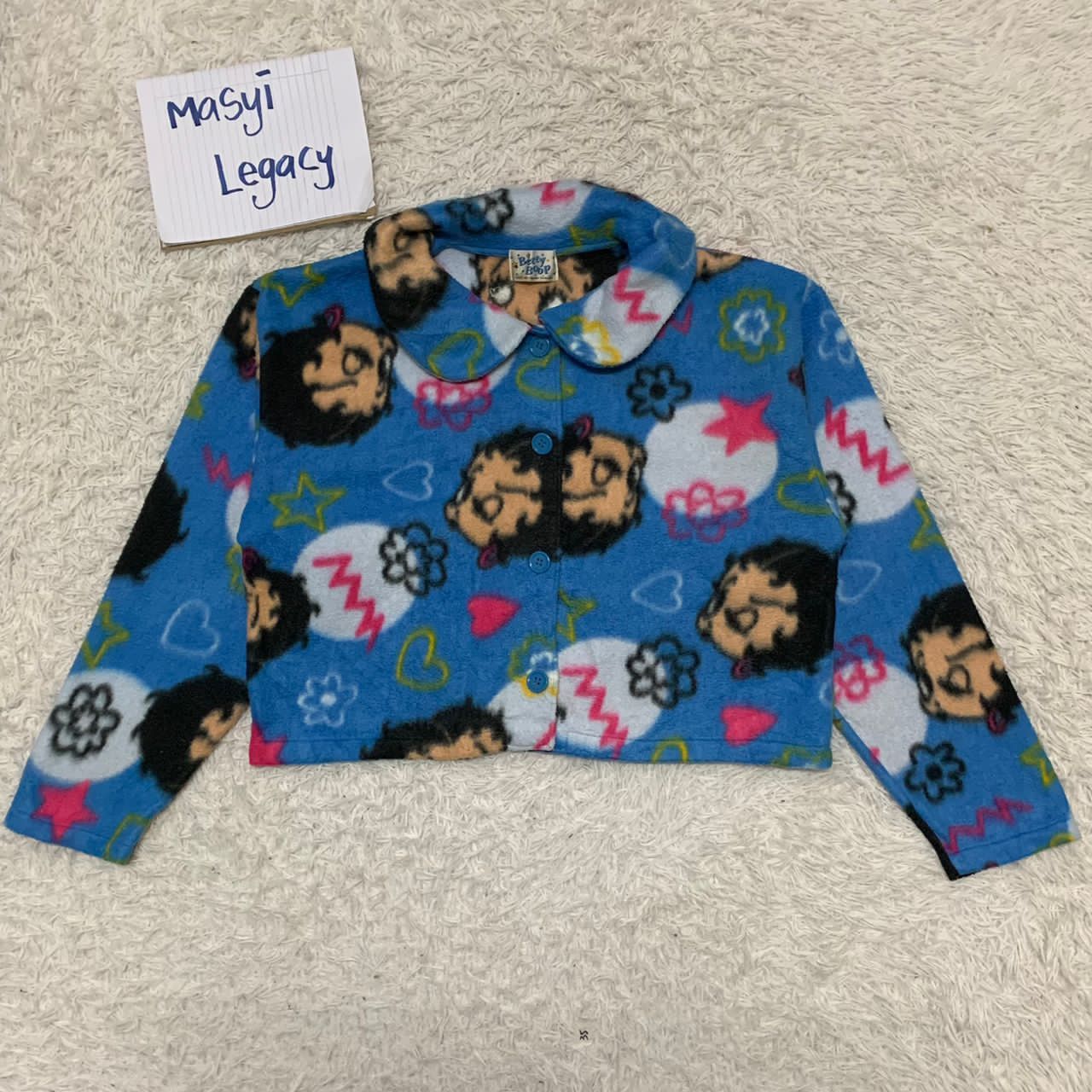 Betty Boop fleece crop jacket made in Japan