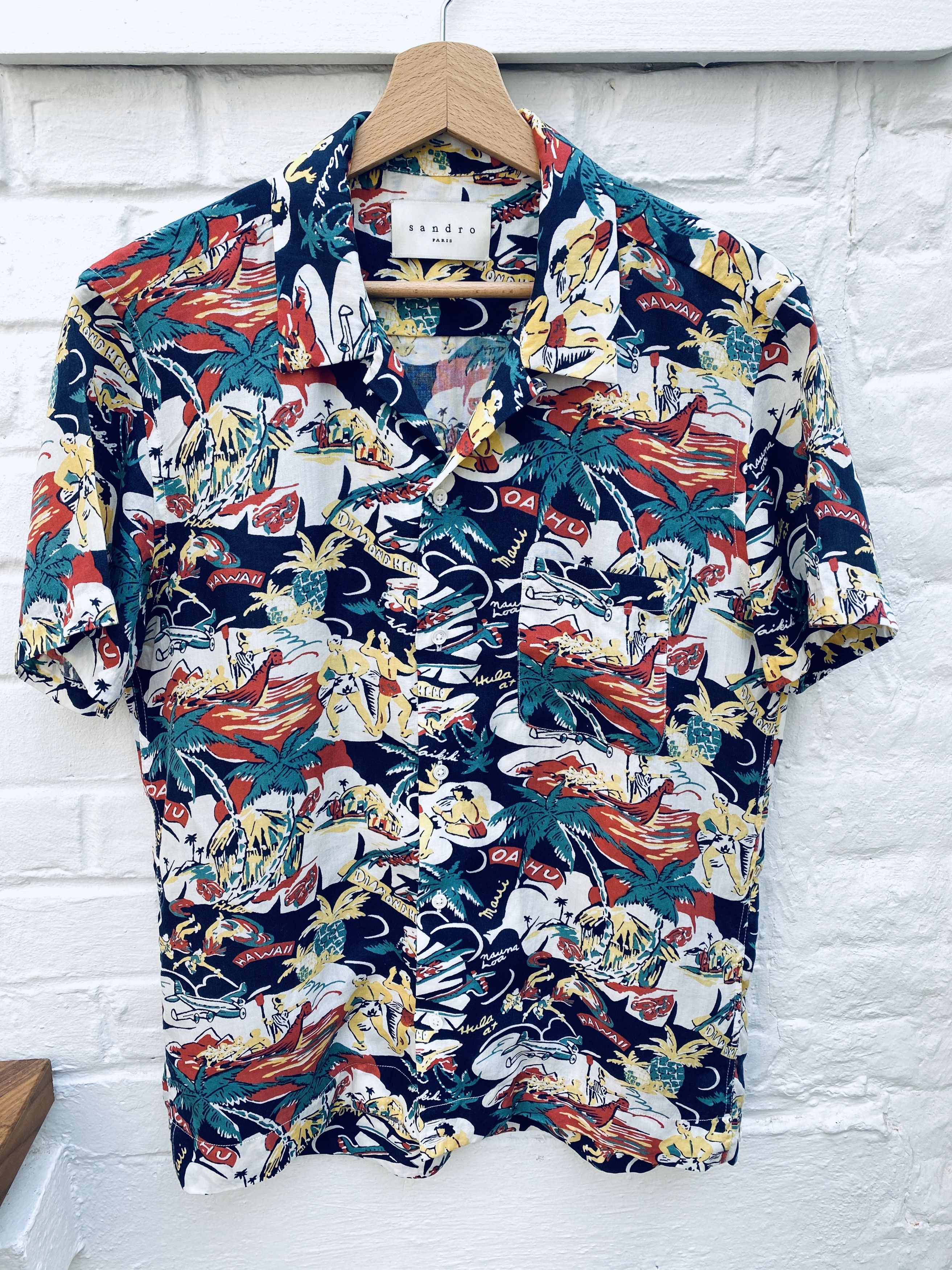 Sandro Hawaiian / Floral Shirt Size US S / EU 44-46 / 1 - 1 Thumbnail