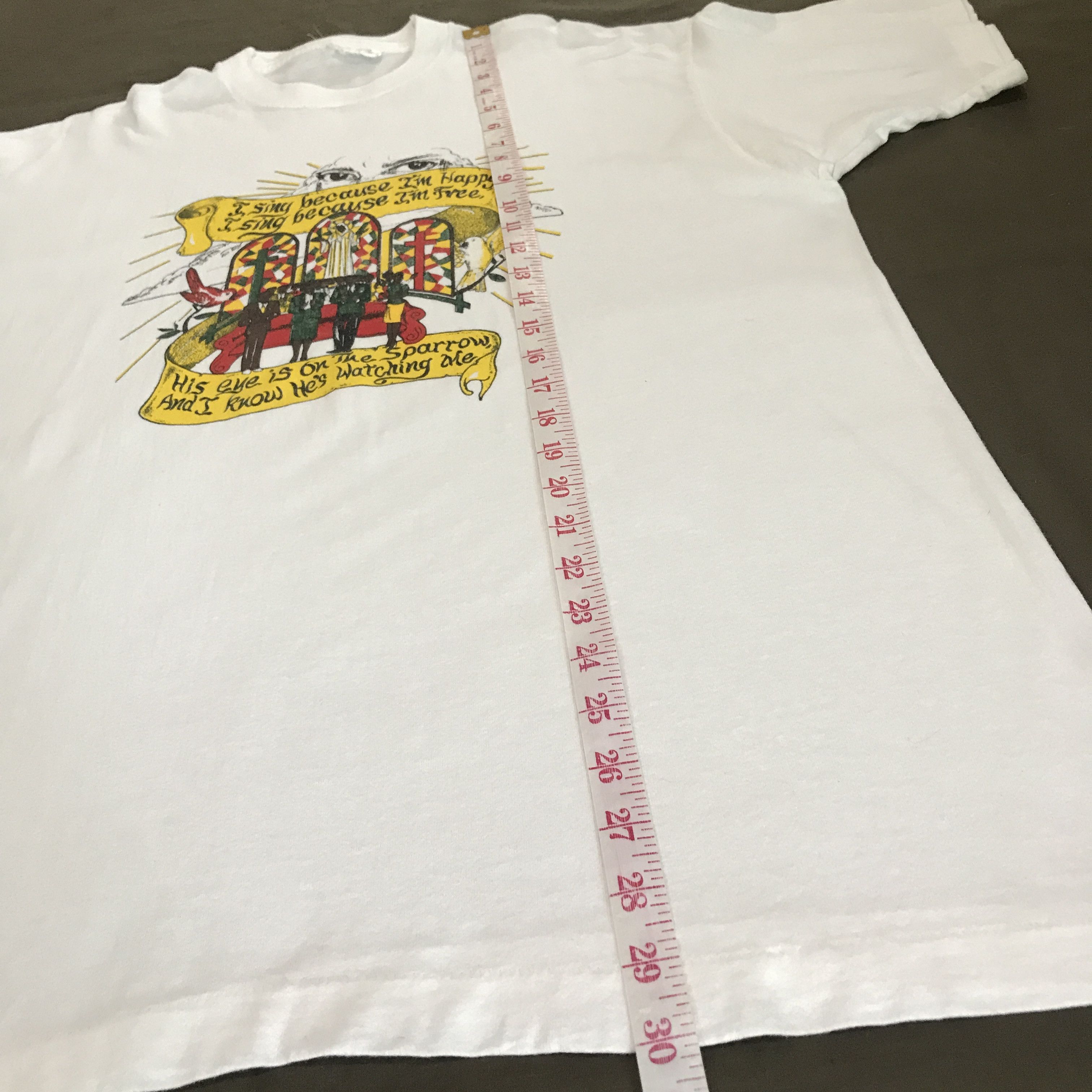 Vintage Vintage 90s God Jesus His eye is on the sparrow Tee XL Size US XL / EU 56 / 4 - 8 Thumbnail