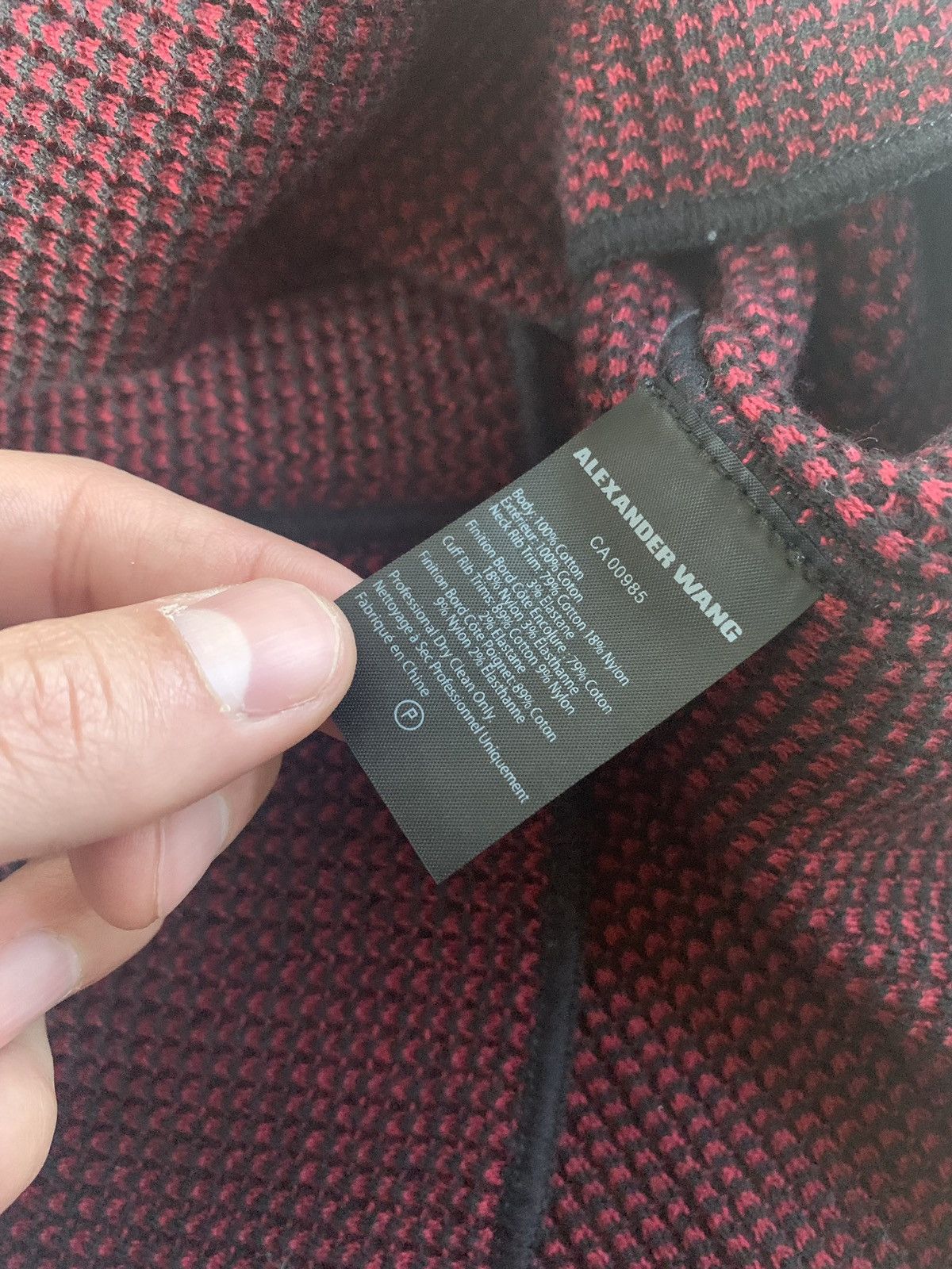 Alexander Wang Red & Black Knitwear Size US XS / EU 42 / 0 - 12 Thumbnail