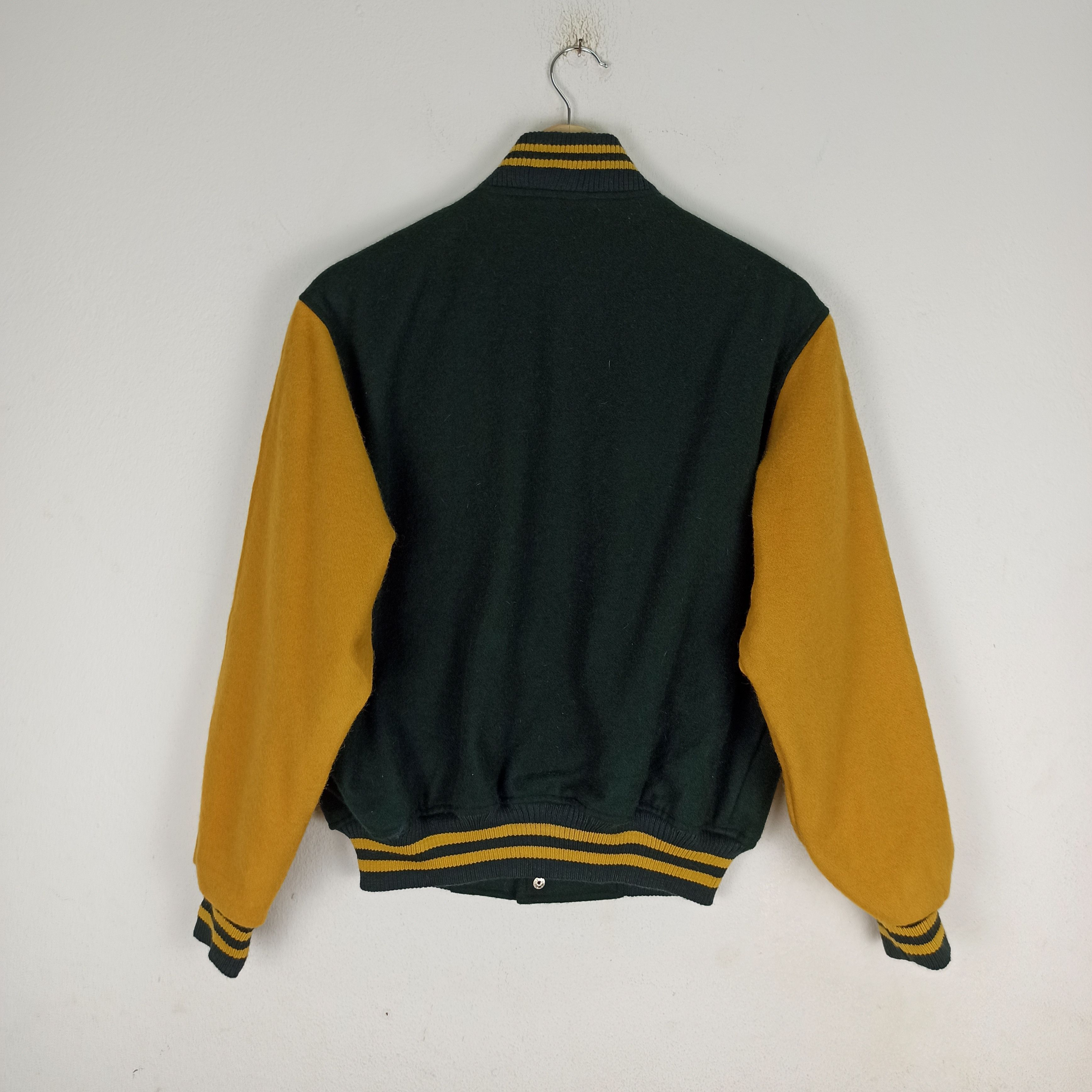 Vintage 🔥Rare🔥 Varsity Jacket Plain Made in Japan nice colour Size US M / EU 48-50 / 2 - 8 Thumbnail