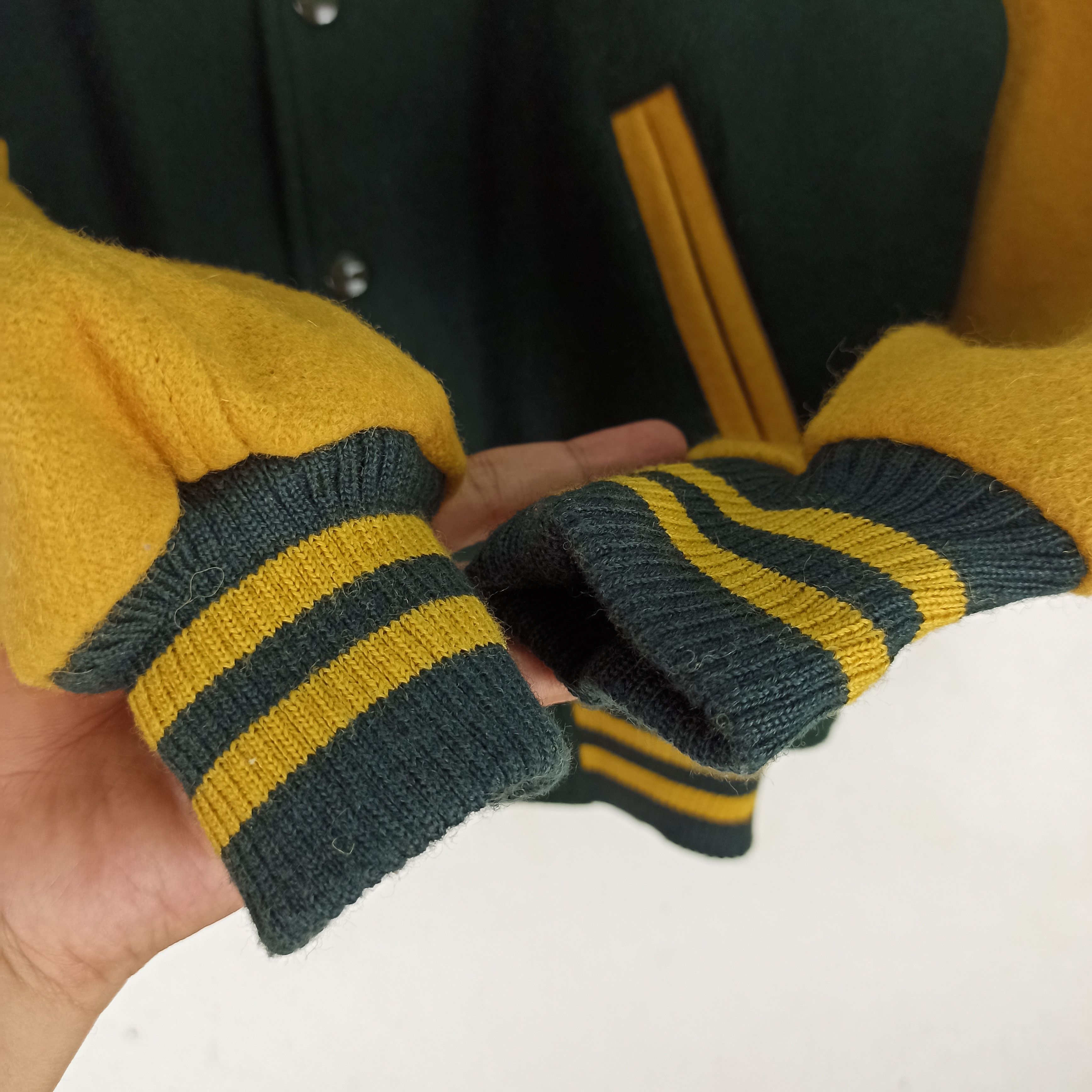 Vintage 🔥Rare🔥 Varsity Jacket Plain Made in Japan nice colour Size US M / EU 48-50 / 2 - 6 Thumbnail
