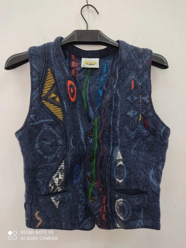 Vintage Coogi Aklanda Australia Najavo Wool Vest Size US XS / EU 42 / 0 - 1 Thumbnail