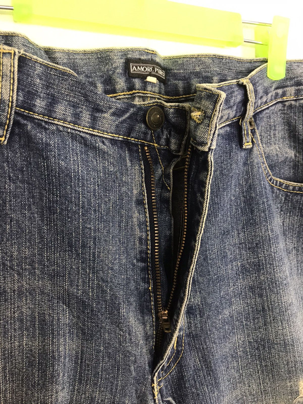 Japanese Brand × Vintage Vintage Amore Puro American Straight Cut Style Pants Denim Size US 36 / EU 52 - 3 Thumbnail