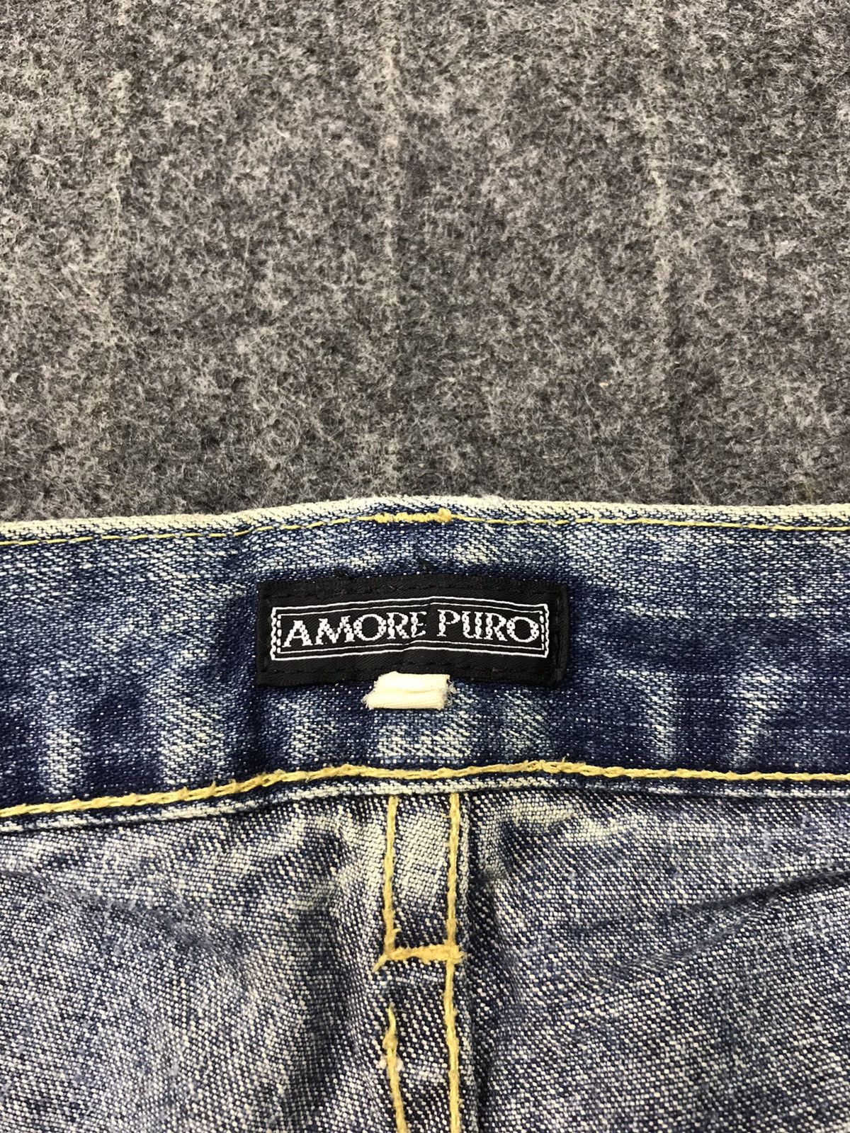 Japanese Brand × Vintage Vintage Amore Puro American Straight Cut Style Pants Denim Size US 36 / EU 52 - 6 Thumbnail