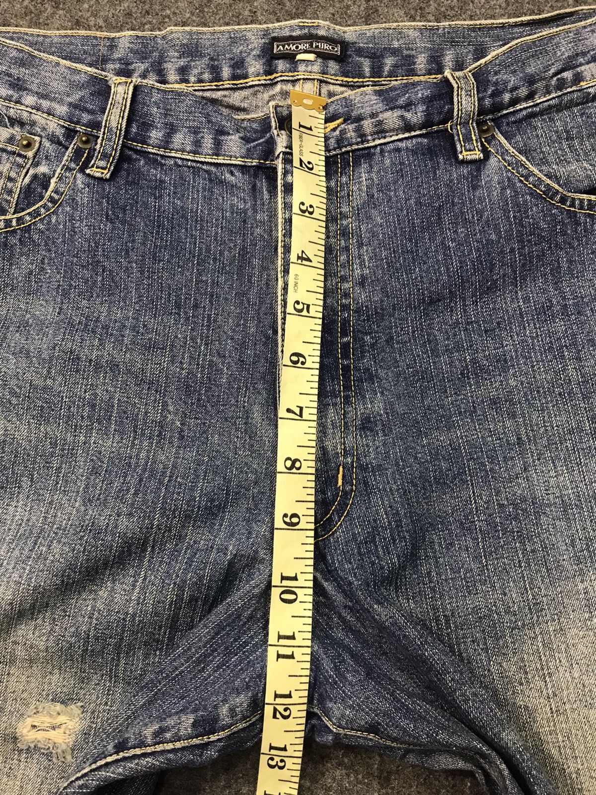 Japanese Brand × Vintage Vintage Amore Puro American Straight Cut Style Pants Denim Size US 36 / EU 52 - 12 Thumbnail