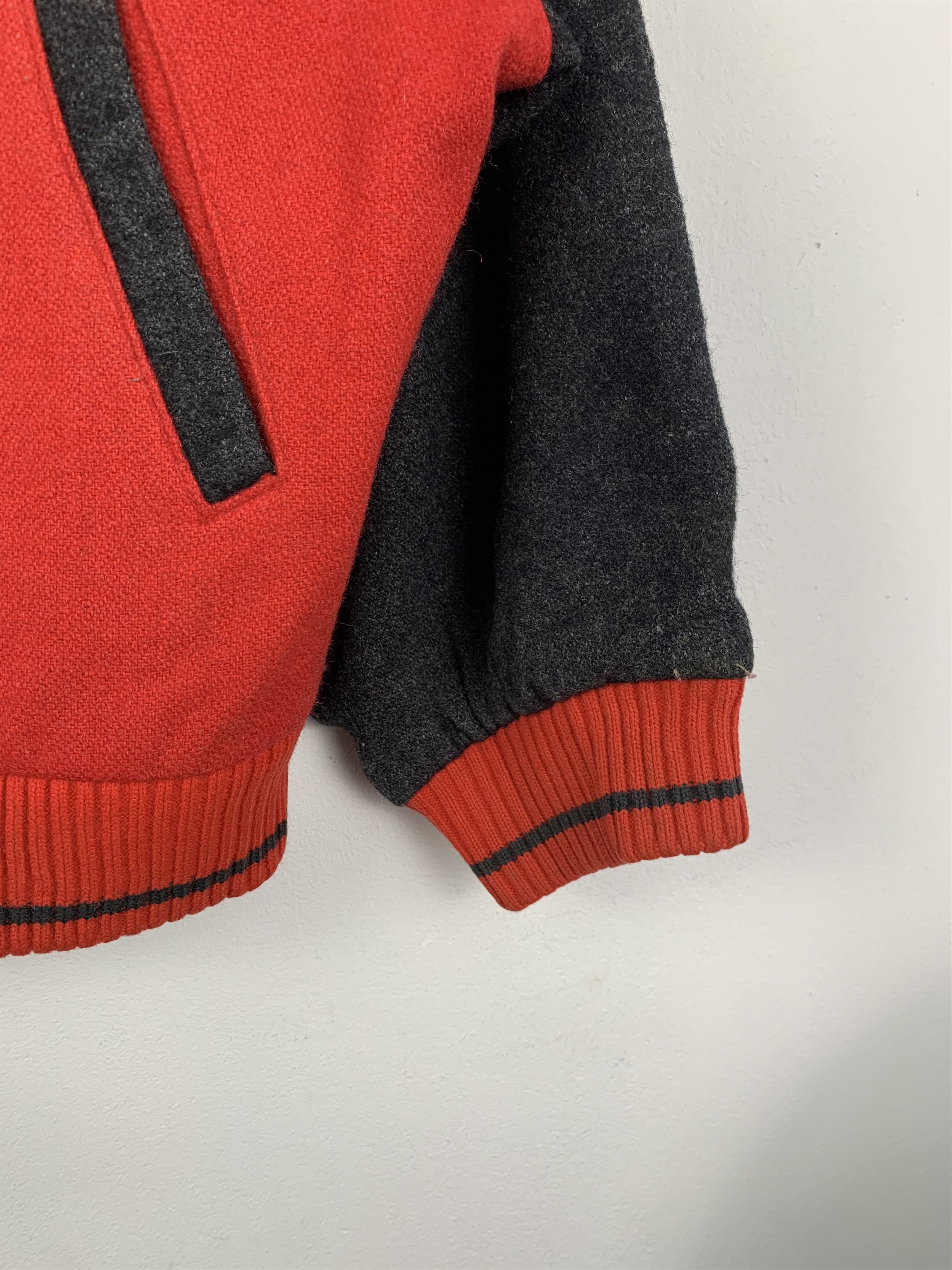 Japanese Brand × Vintage Vintage 60s Japanese Wool Varsity Jacket Red Size US M / EU 48-50 / 2 - 5 Thumbnail