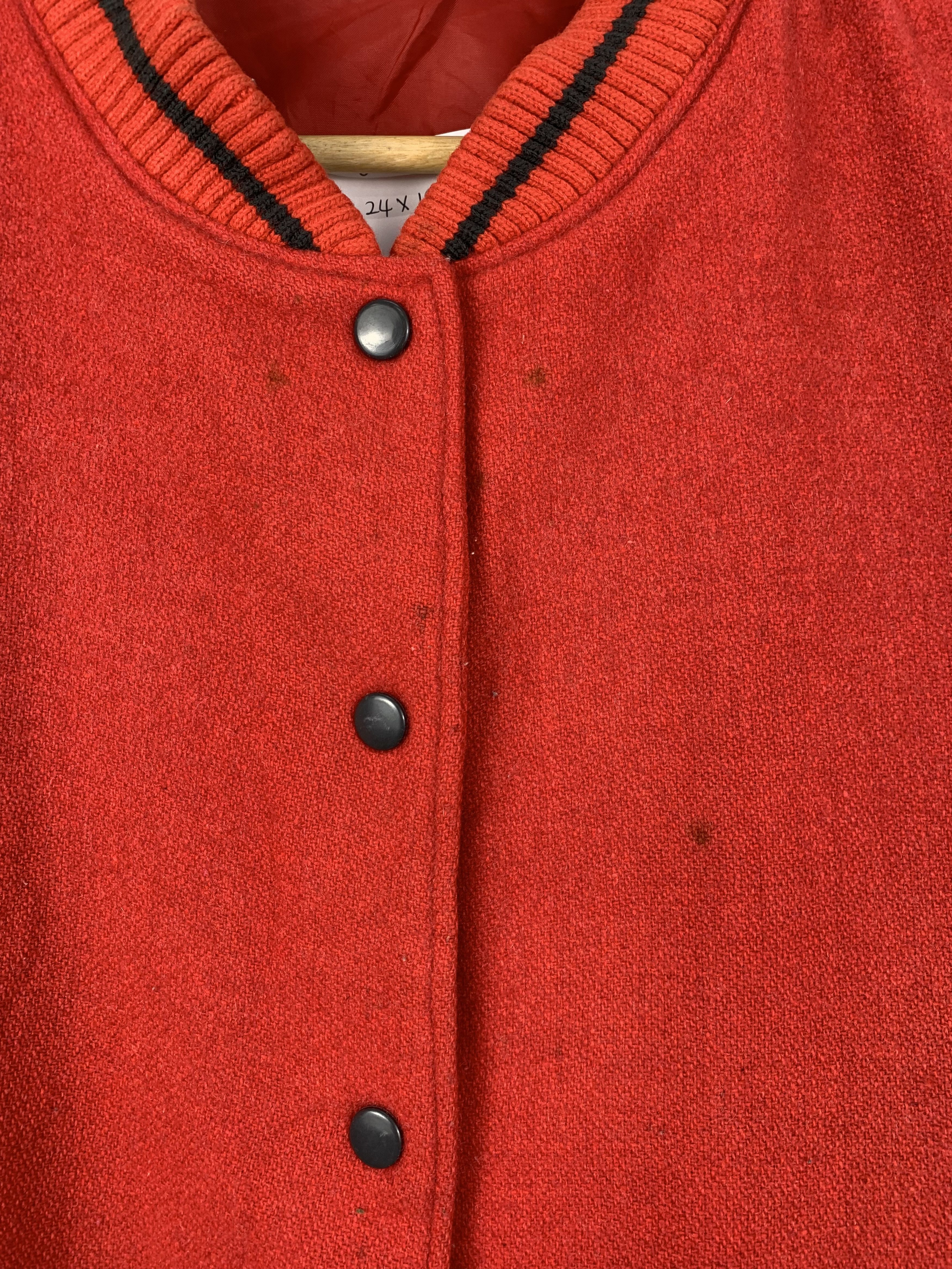 Japanese Brand × Vintage Vintage 60s Japanese Wool Varsity Jacket Red Size US M / EU 48-50 / 2 - 7 Thumbnail