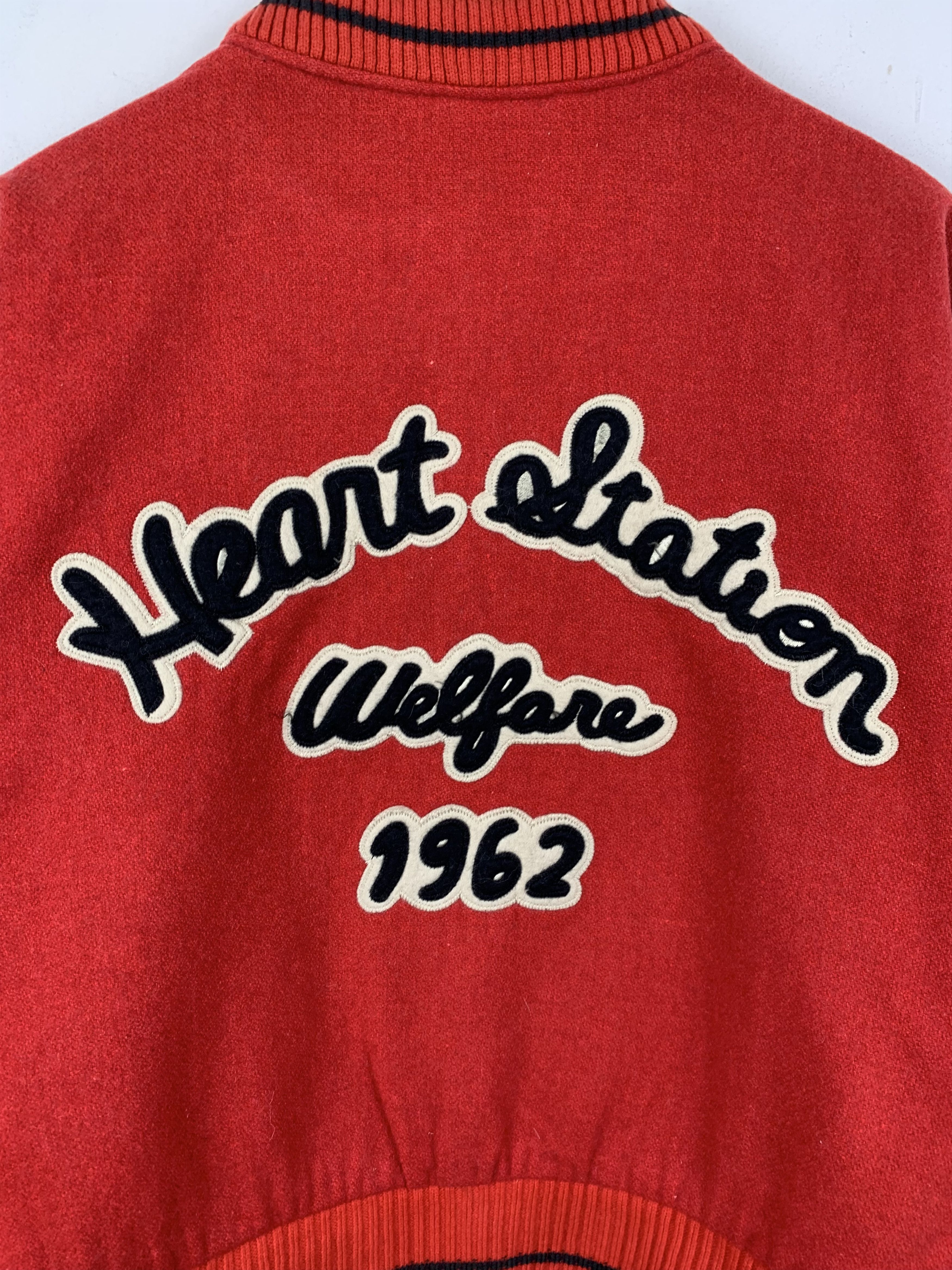 Japanese Brand × Vintage Vintage 60s Japanese Wool Varsity Jacket Red Size US M / EU 48-50 / 2 - 13 Thumbnail