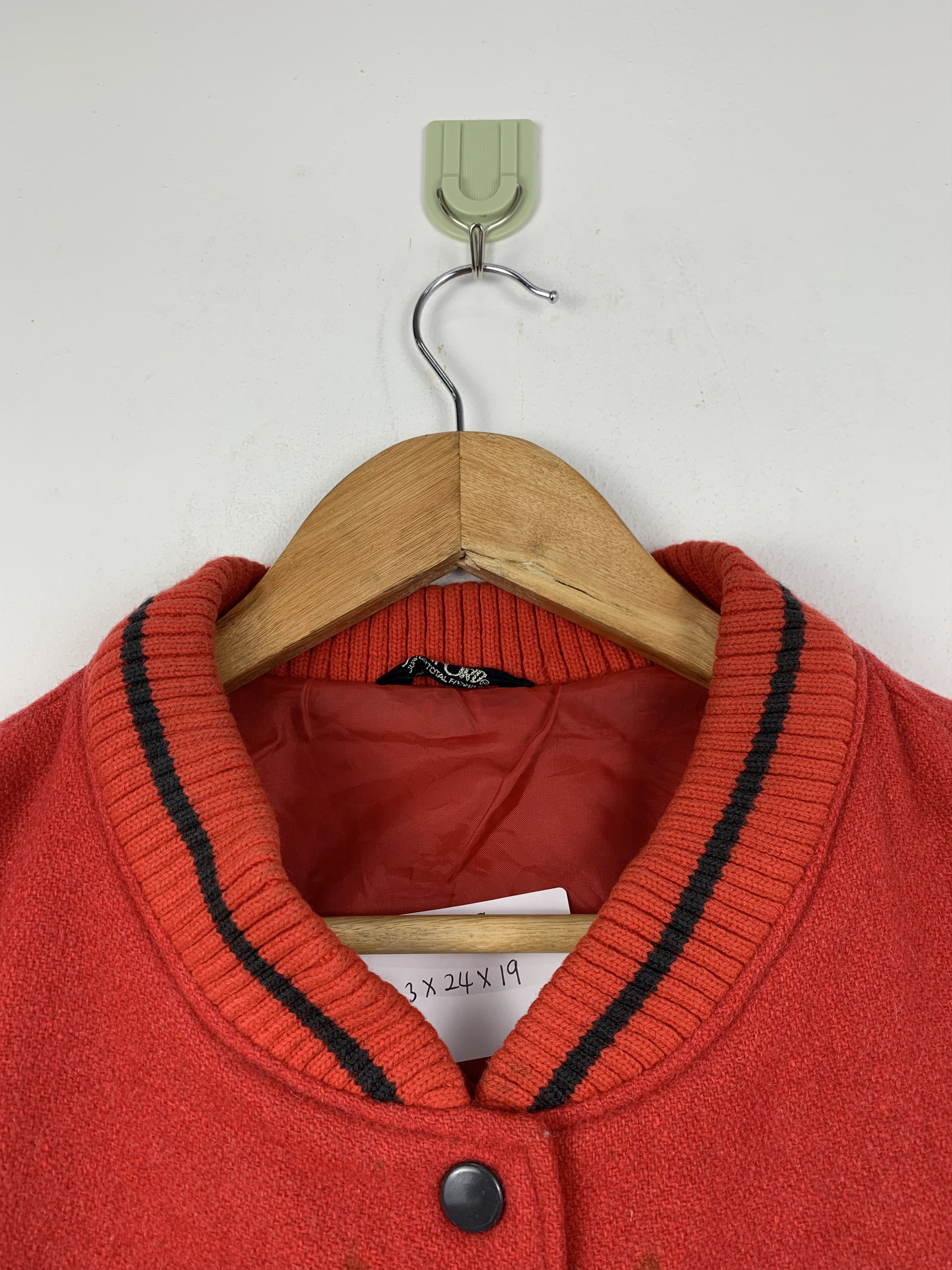 Japanese Brand × Vintage Vintage 60s Japanese Wool Varsity Jacket Red Size US M / EU 48-50 / 2 - 8 Thumbnail
