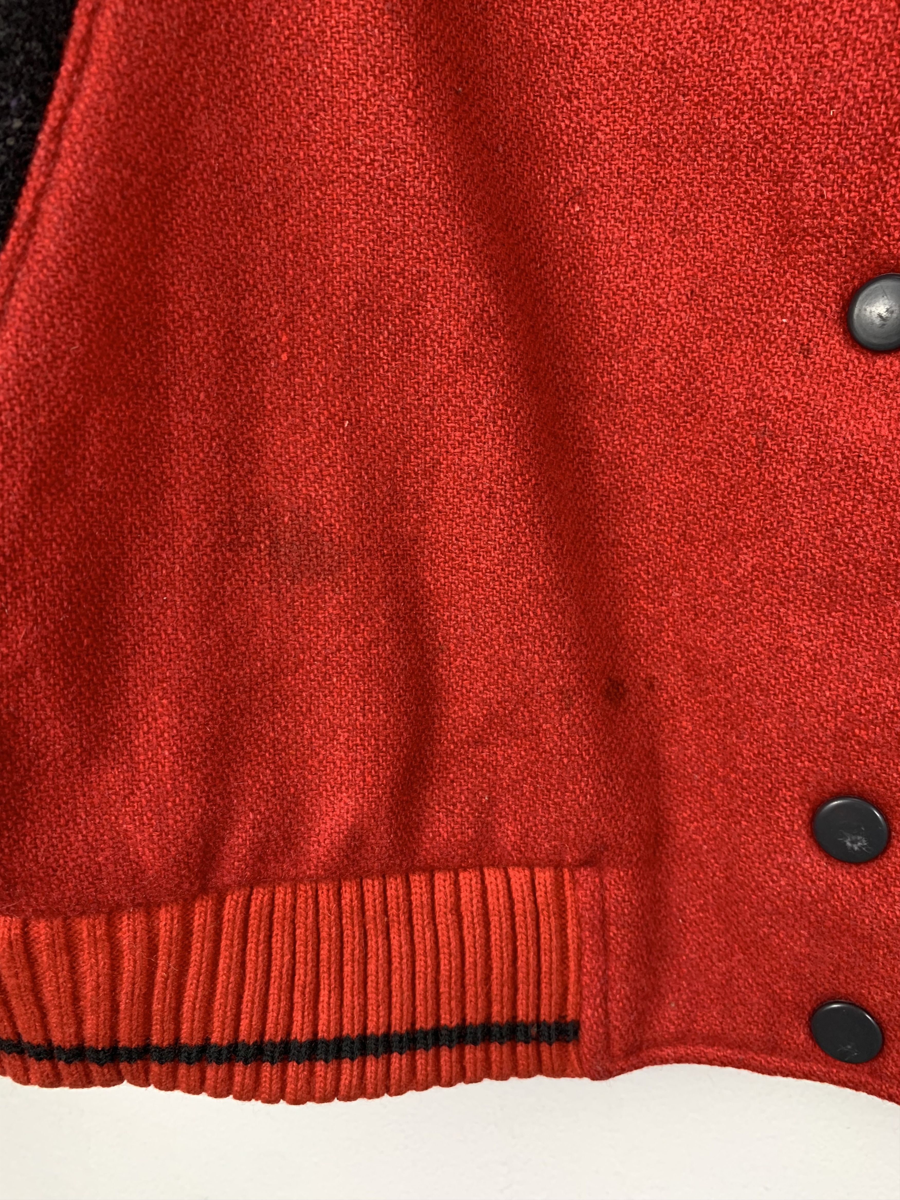 Japanese Brand × Vintage Vintage 60s Japanese Wool Varsity Jacket Red Size US M / EU 48-50 / 2 - 9 Thumbnail