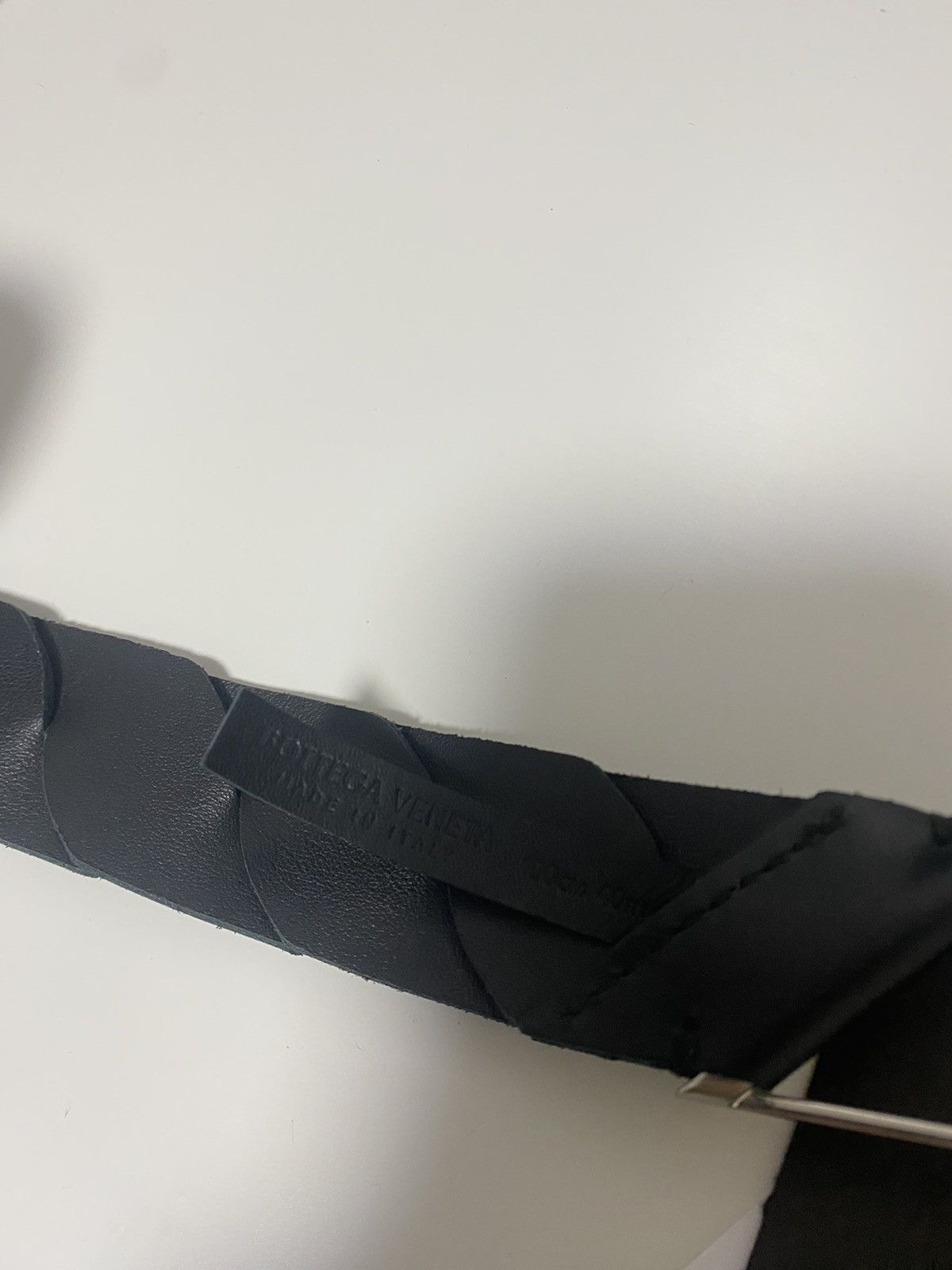 Bottega Veneta Black Cinture Intrecciato Leather Belt Size 34 - 3 Thumbnail