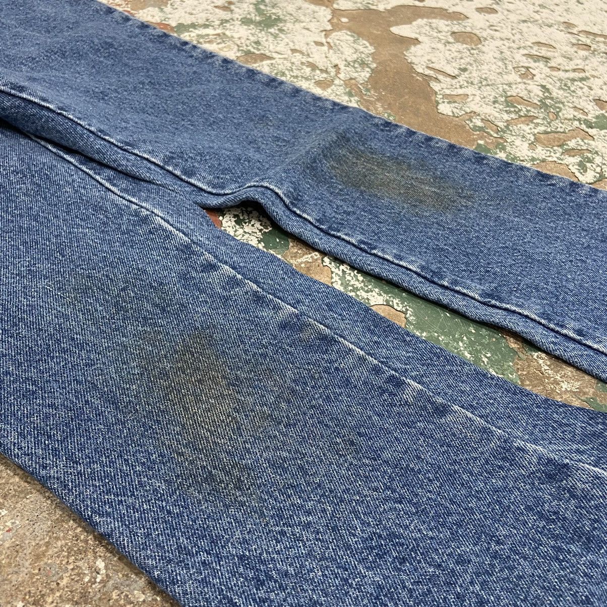 Jean × Vintage Vintage Low Rise Flare Blue Denim Jeans Size 24" / US 00 / IT 34 - 3 Thumbnail