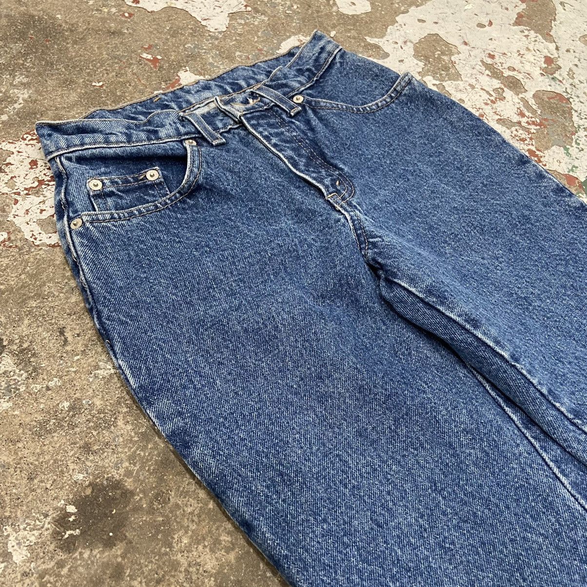 Jean × Vintage Vintage Low Rise Flare Blue Denim Jeans Size 24" / US 00 / IT 34 - 2 Thumbnail