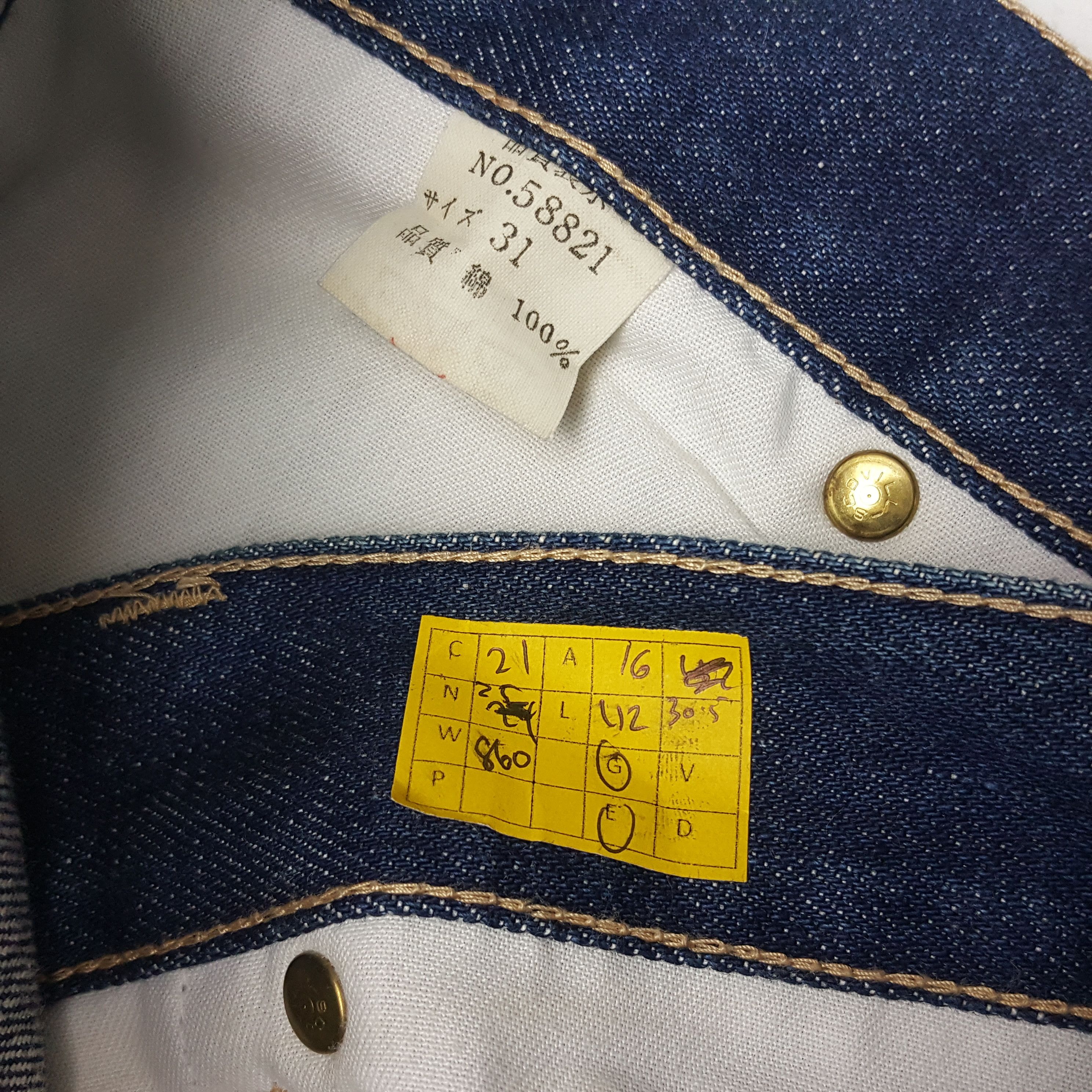 Japanese Brand × Vintage Vintage EVIS Daicock Japanese Brand Custom Denim Jeans Size US 32 / EU 48 - 14 Thumbnail