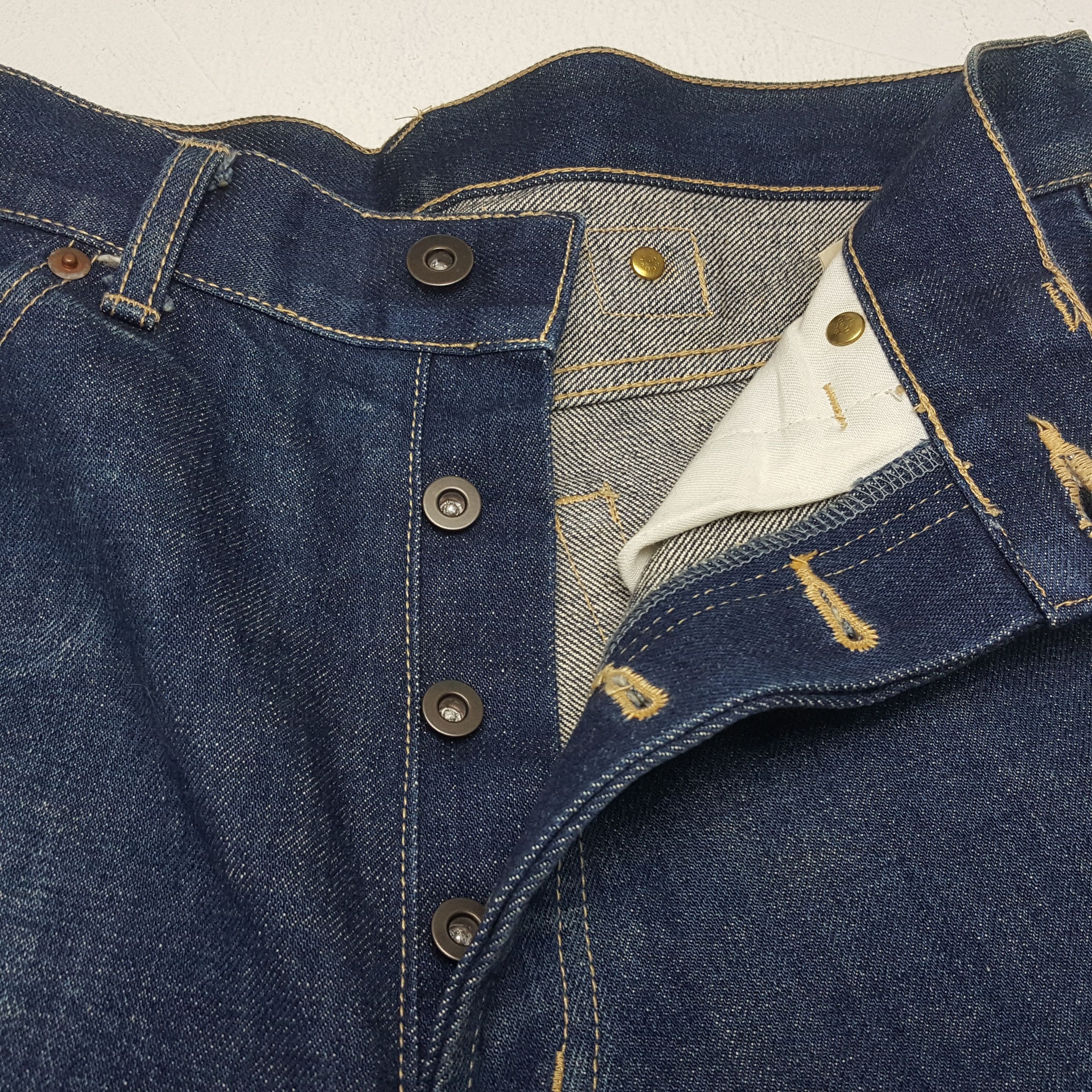 Japanese Brand × Vintage Vintage EVIS Daicock Japanese Brand Custom Denim Jeans Size US 32 / EU 48 - 13 Thumbnail
