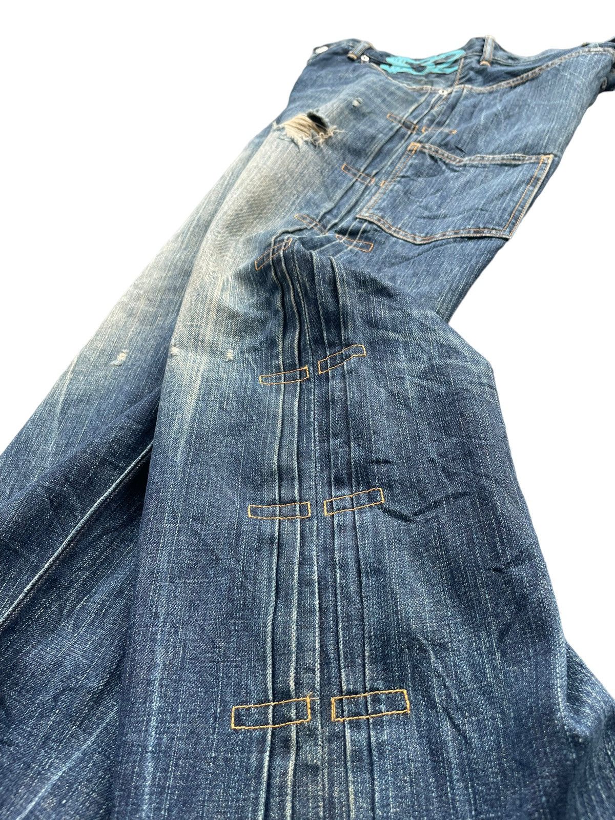 Japanese Brand Vintage Swagger Japan Distresed Denim Size US 36 / EU 52 - 16 Thumbnail