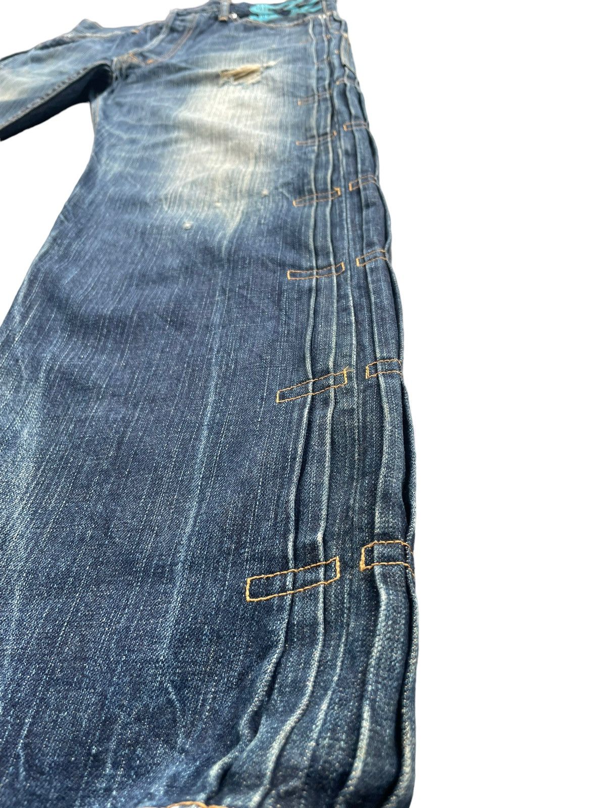 Japanese Brand Vintage Swagger Japan Distresed Denim Size US 36 / EU 52 - 3 Thumbnail