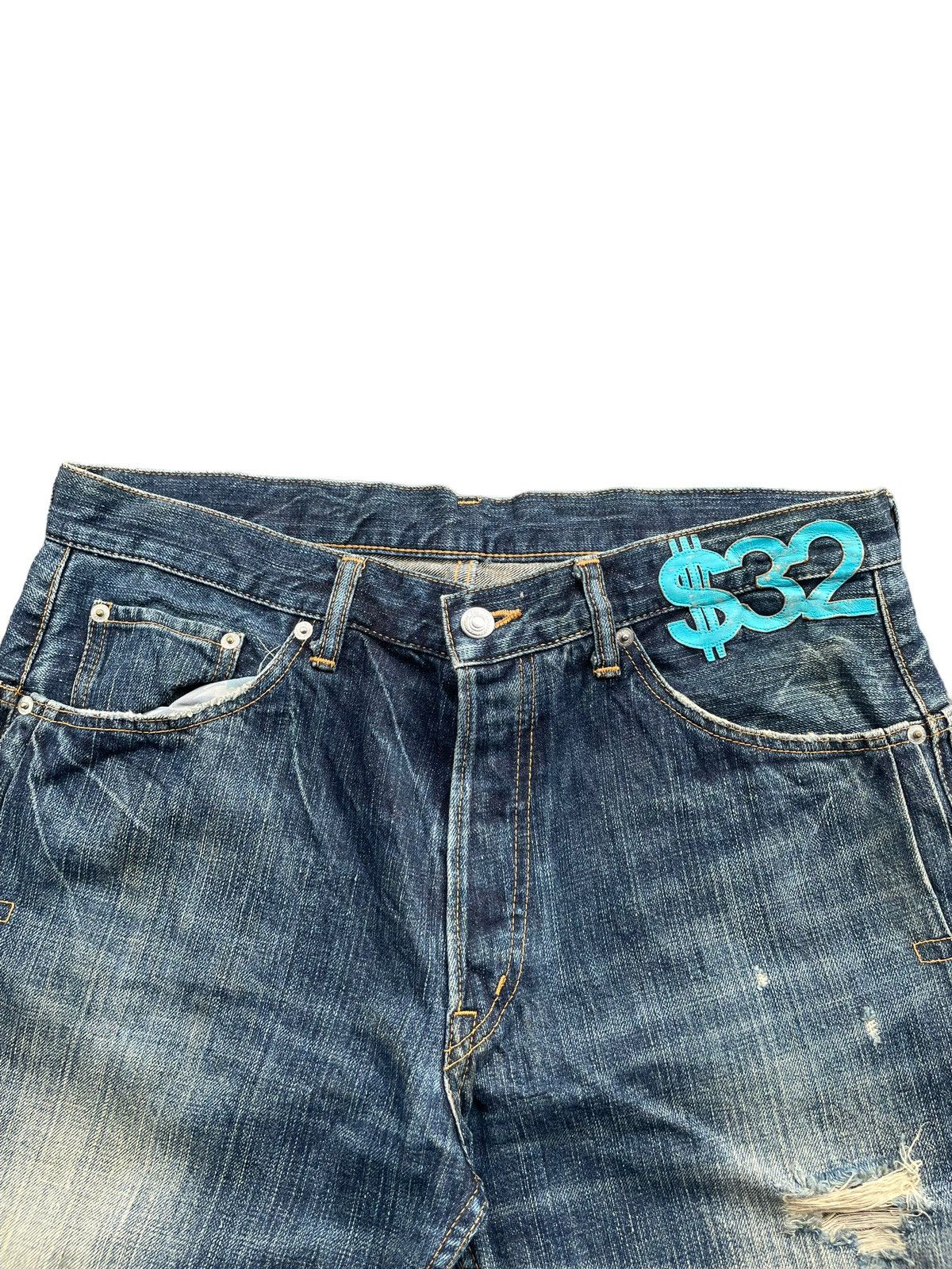 Japanese Brand Vintage Swagger Japan Distresed Denim Size US 36 / EU 52 - 6 Thumbnail