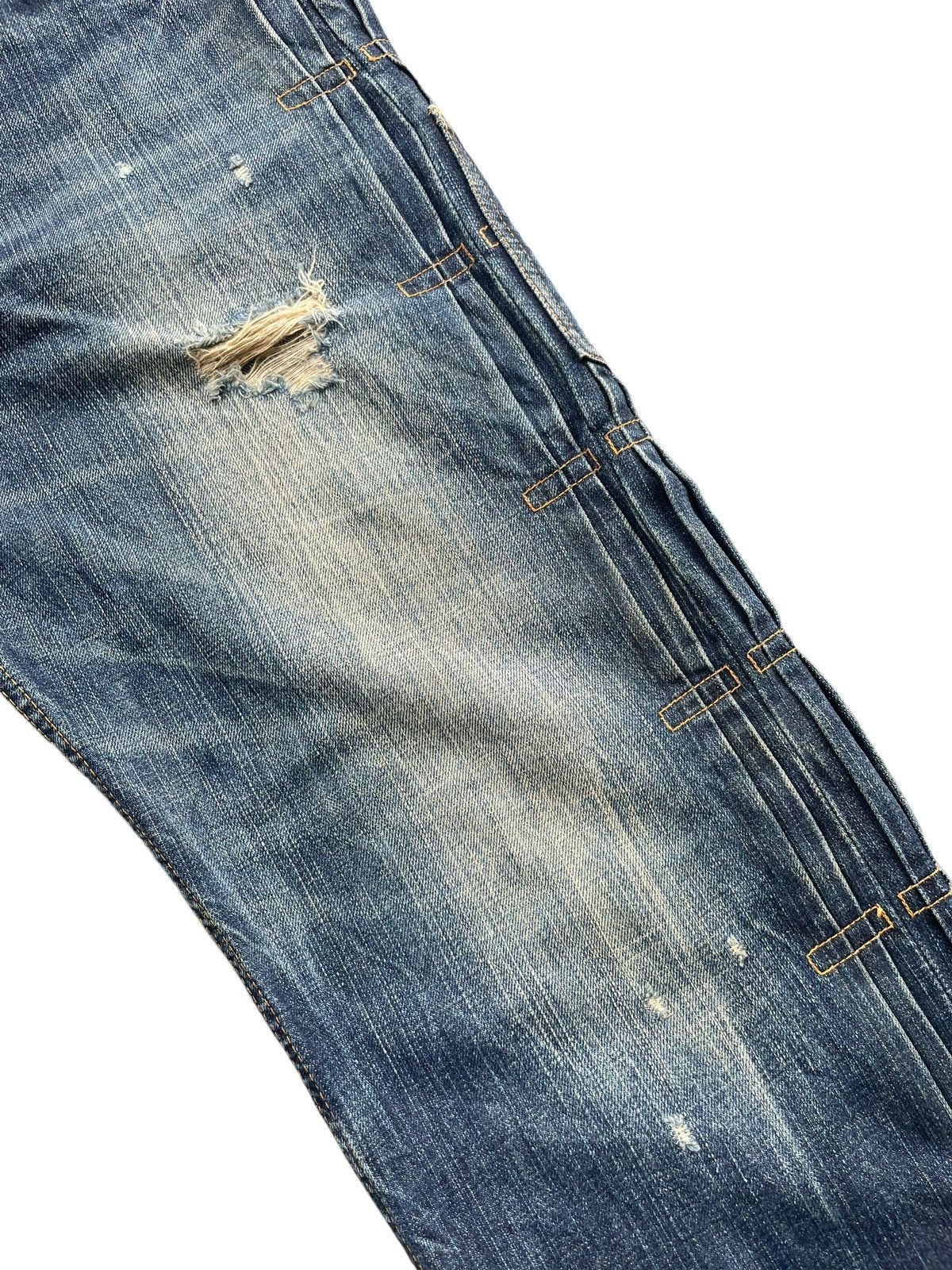 Japanese Brand Vintage Swagger Japan Distresed Denim Size US 36 / EU 52 - 4 Thumbnail