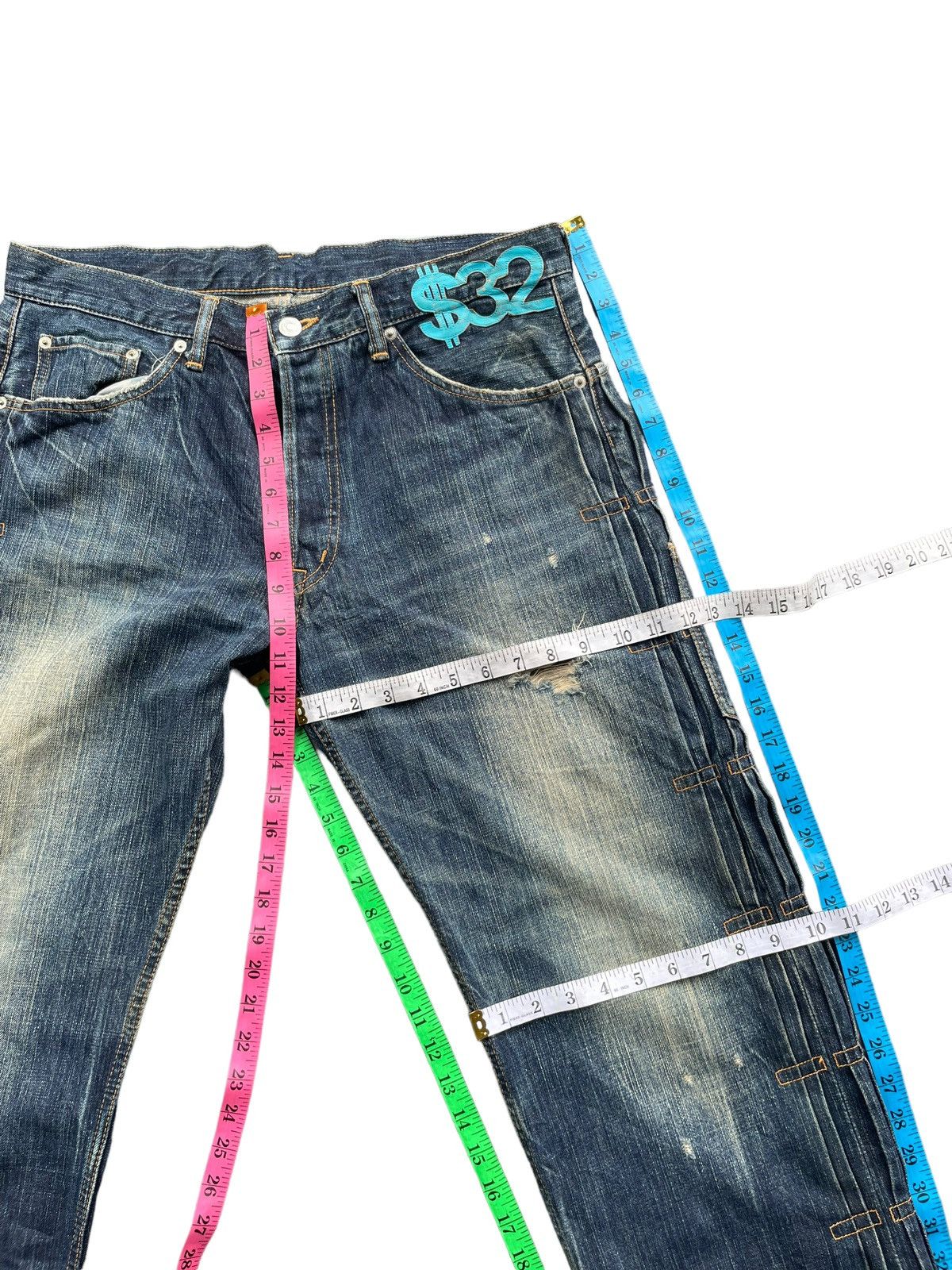 Japanese Brand Vintage Swagger Japan Distresed Denim Size US 36 / EU 52 - 25 Thumbnail