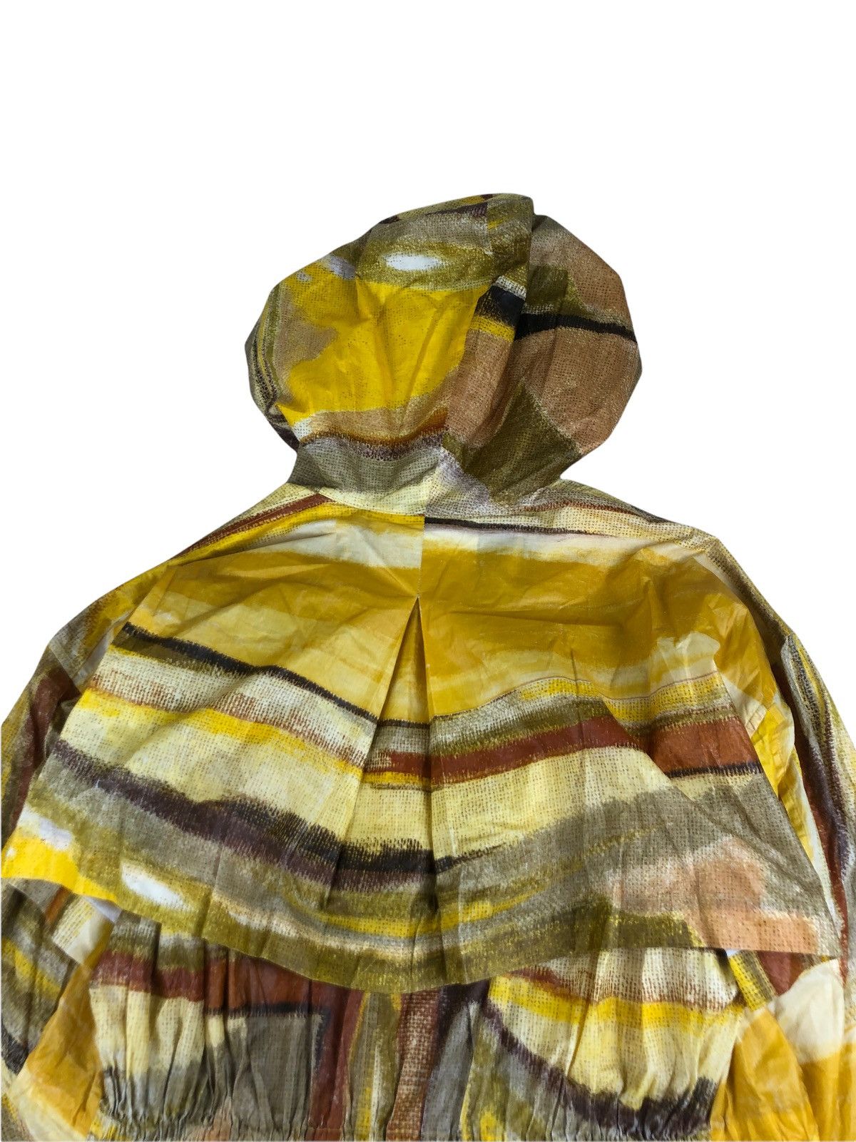 Issey Miyake 1990s Issey Miyake Abstract Print Folded Long Jacket Size US L / EU 52-54 / 3 - 13 Thumbnail