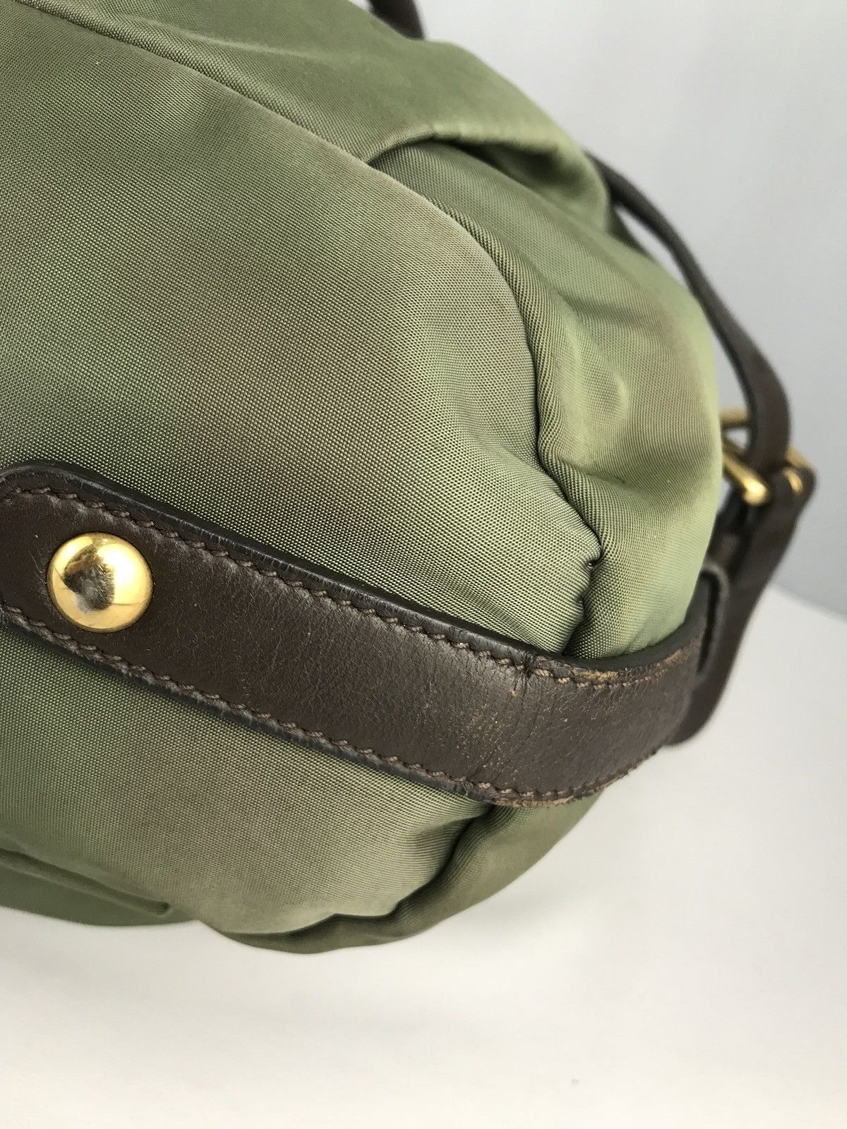 Prada ❌LAST DROP❌AUTHENTIC PRADA ITALY TESSUTO GREEN TWO WAY Size ONE SIZE - 16 Thumbnail