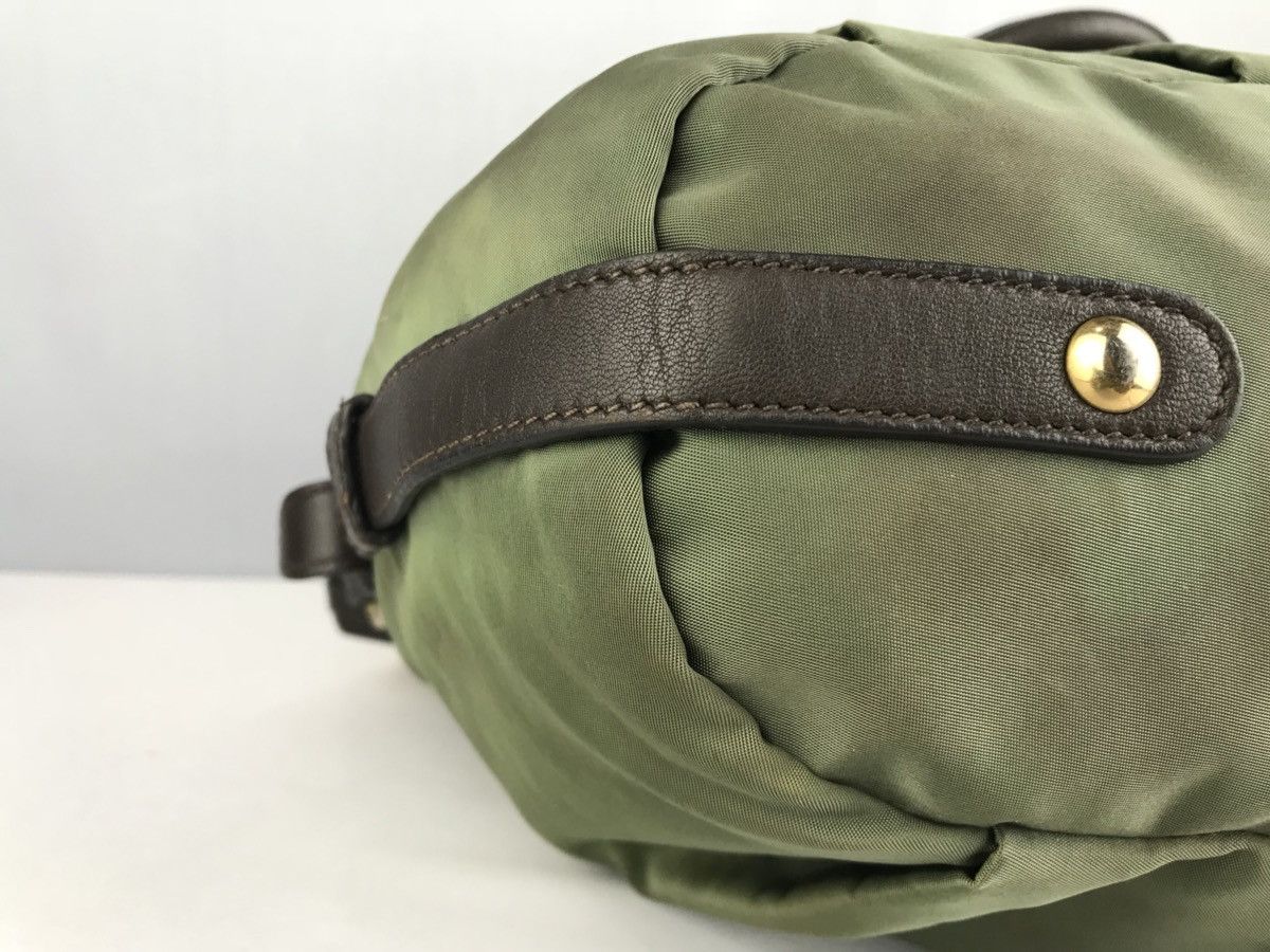 Prada ❌LAST DROP❌AUTHENTIC PRADA ITALY TESSUTO GREEN TWO WAY Size ONE SIZE - 15 Thumbnail
